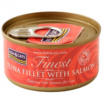 Alimento Hmido Gato Atum E Salmo 70 G FISH4CATS