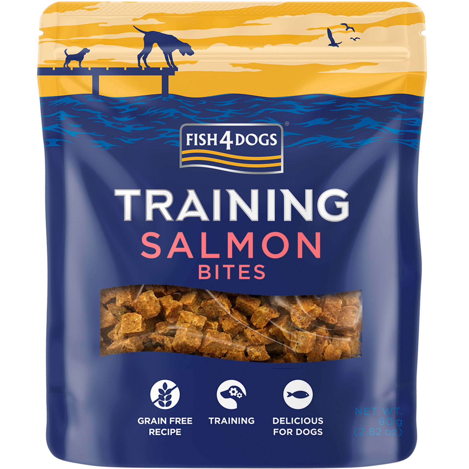 Snack Cão Training Adlt Salmão Bits 80 G FISH4DOGS