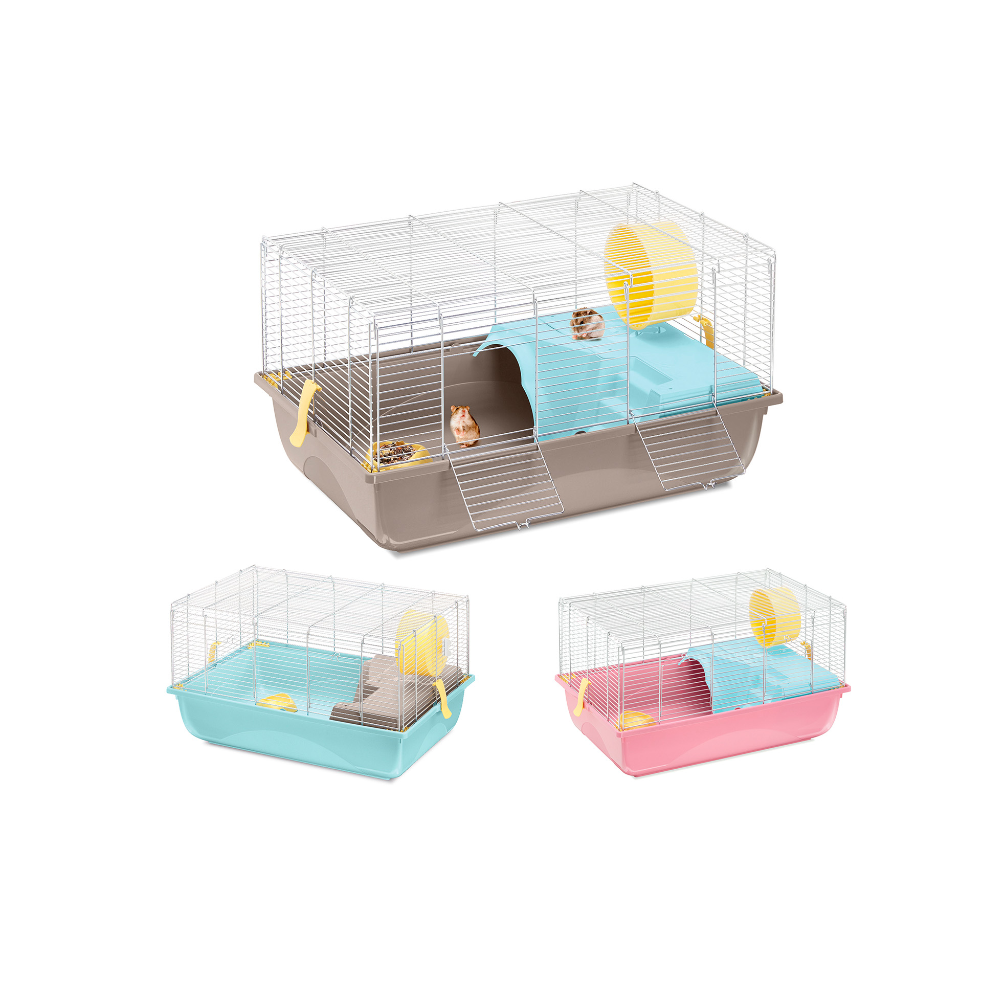 Gaiola Roedor Criceti 61X42X26,5 CM SORT IMAC