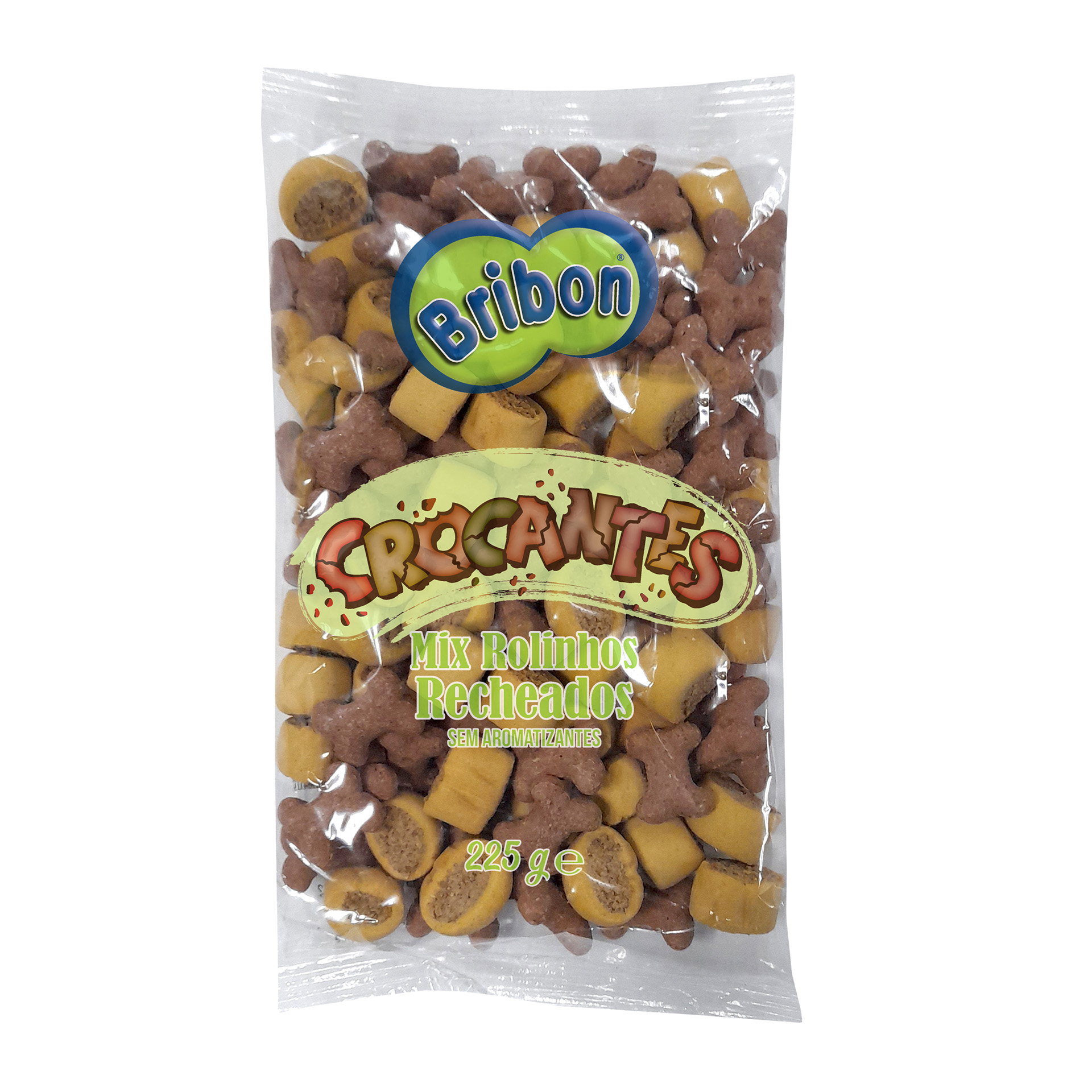 Snack Para Cão Rolinhos Recheados Mix 225 G BRIBON