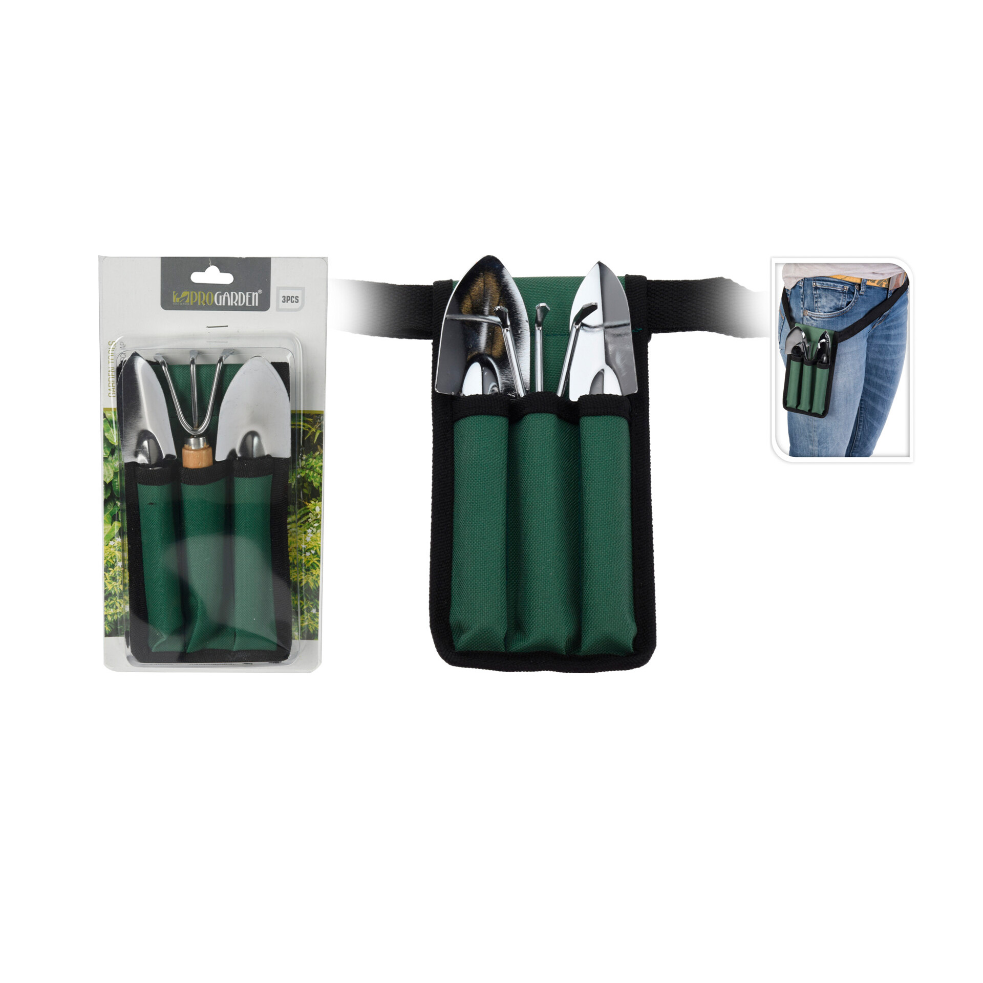 Conjunto 3 Mini Ferramentas Jardim PROGARDEN