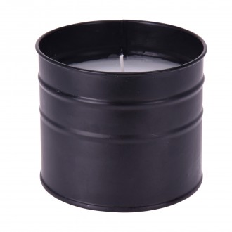 VELA CITRONELA VASO PRETO 8X9 CM