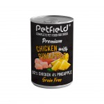 Alimento Hmido Co Frango E Anans 400 G PETFIELD