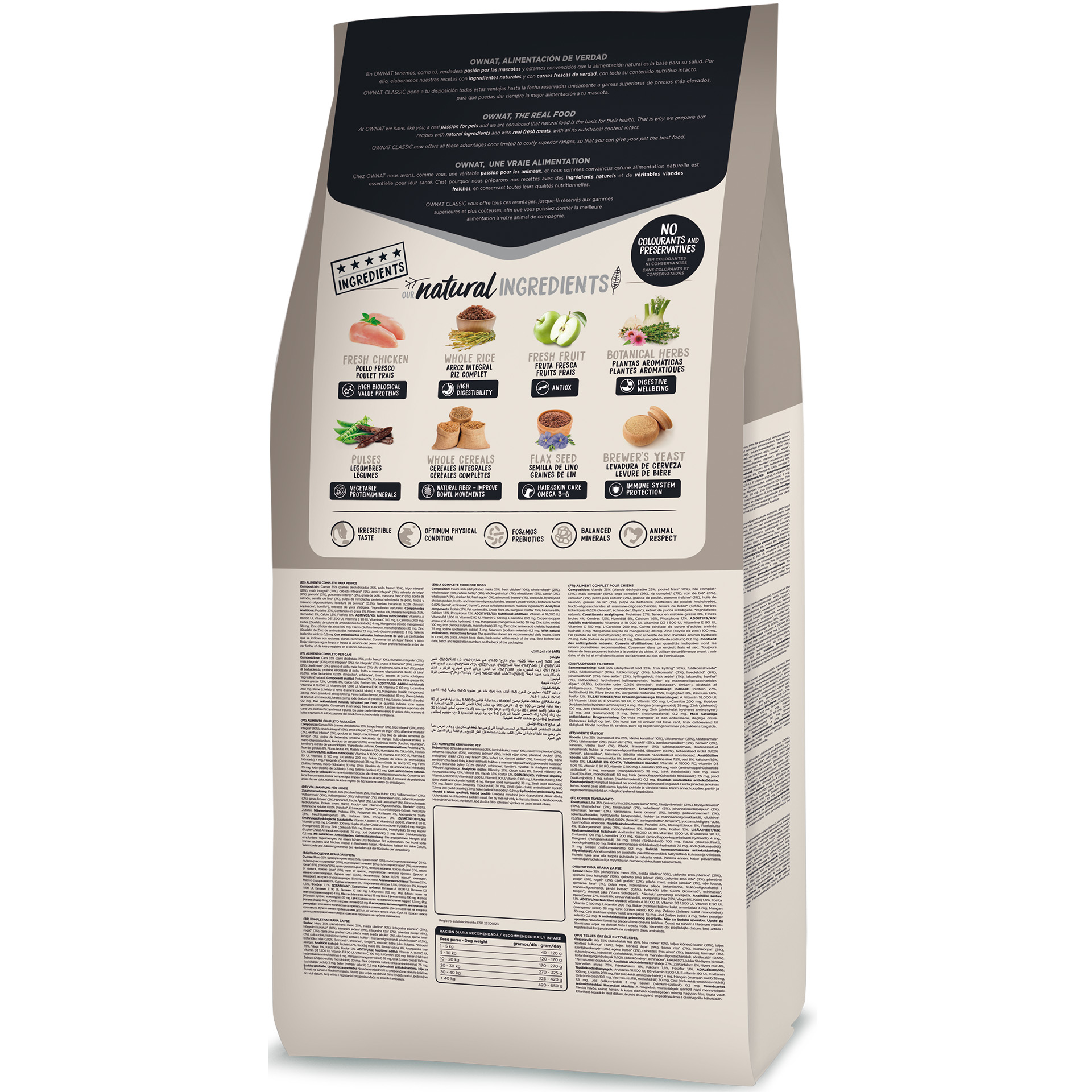 Alimento Seco Para Cão Classic Light 4 KG OWNAT