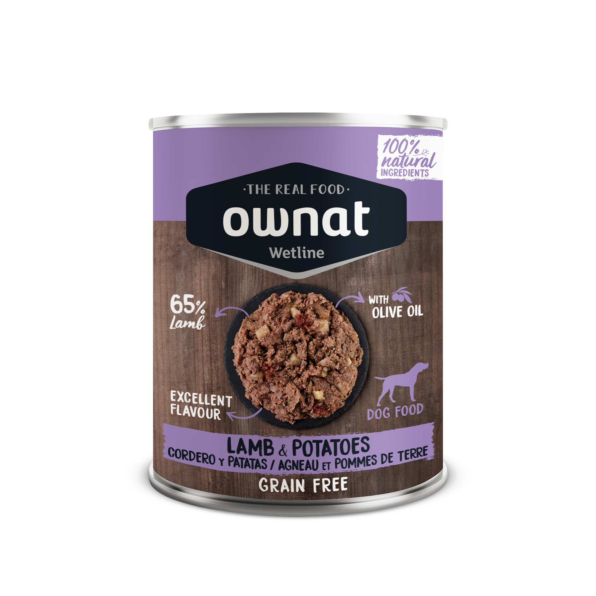 ALIMENTO HÚMIDO PARA CÃO CORDEIRO E BATATAS