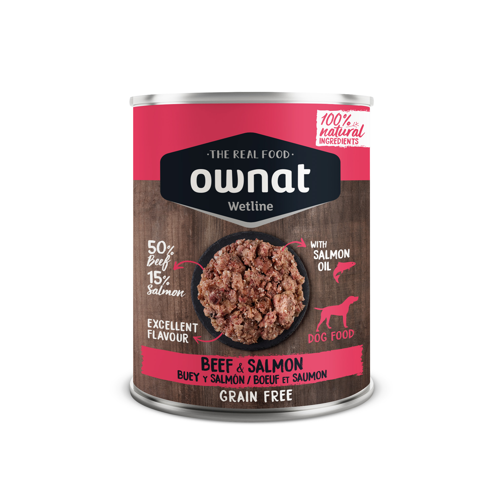 ALIMENTO HÚMIDO PARA CÃO VACA E SALMÃO