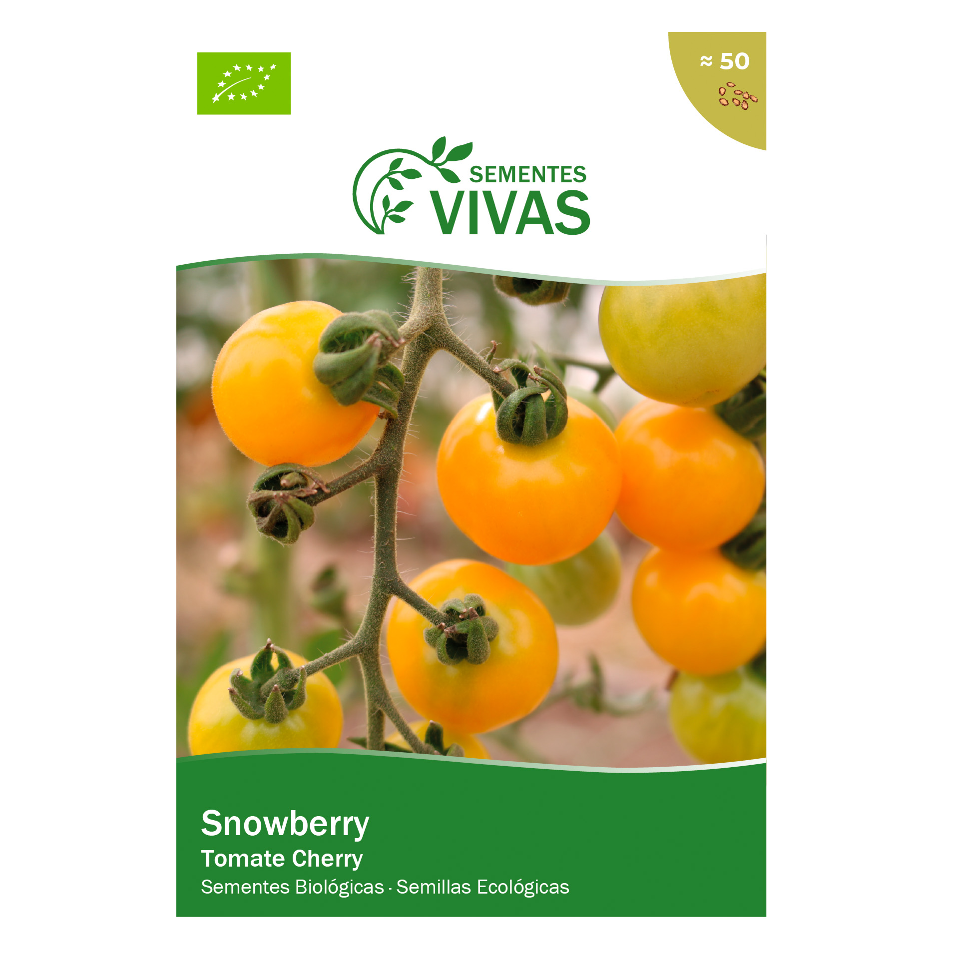Tomate Snowberry 50 Sementes SEMENTES VIVAS