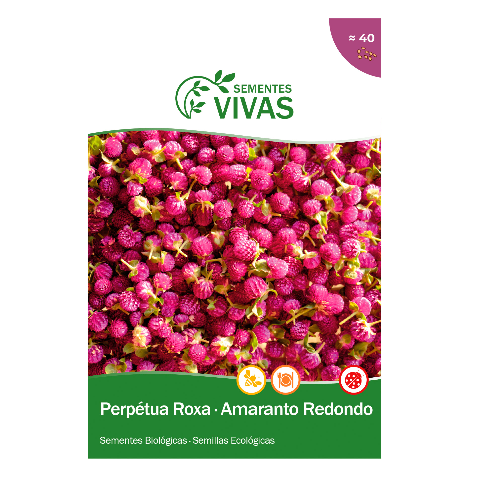 Perpétua Roxa 0,2 G SEMENTES VIVAS