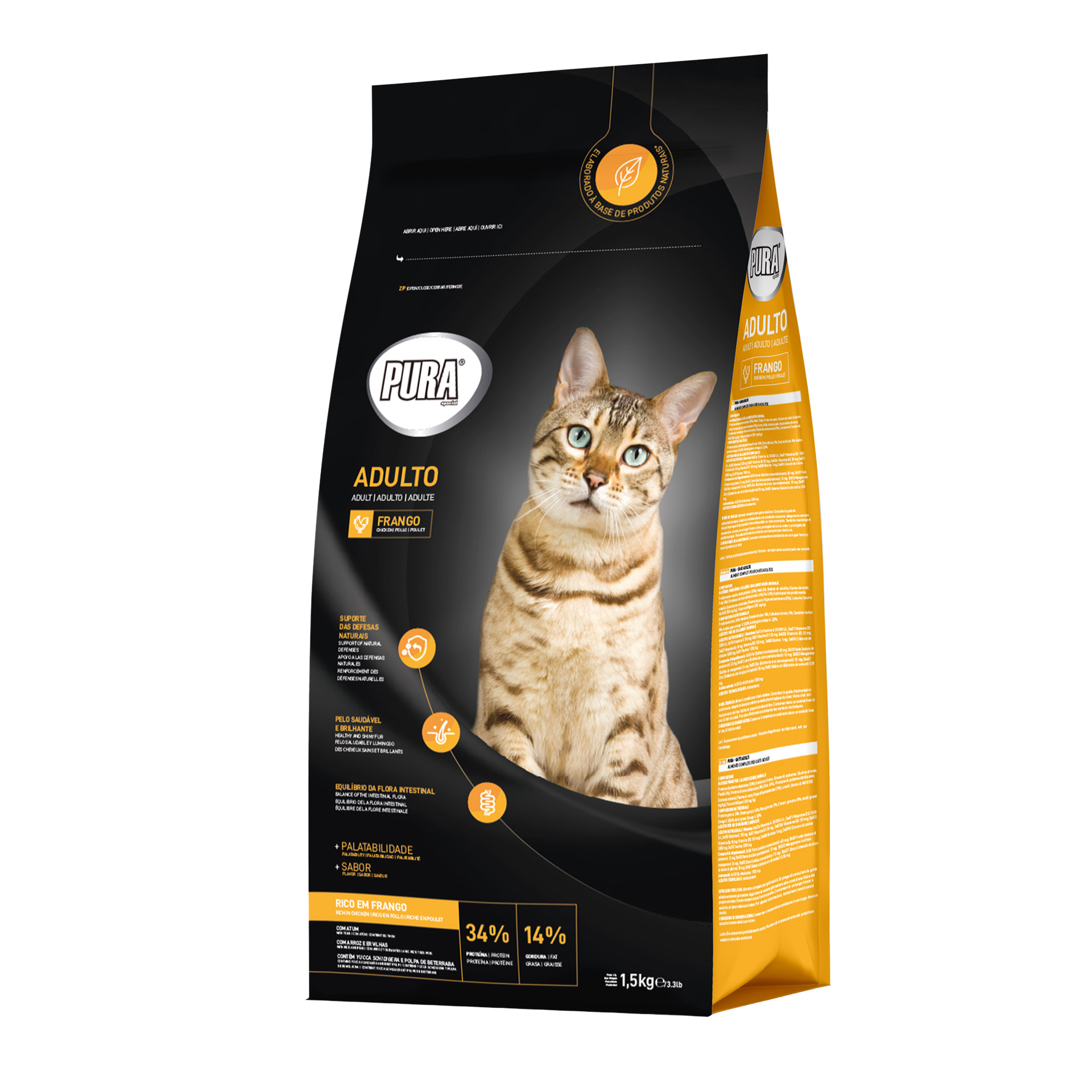 Alimento Seco Para Gato Adulto 1,5 KG PURA SPECIAL