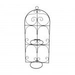 SUPORTE DECOR METAL 2 VASOS 71X19 CM