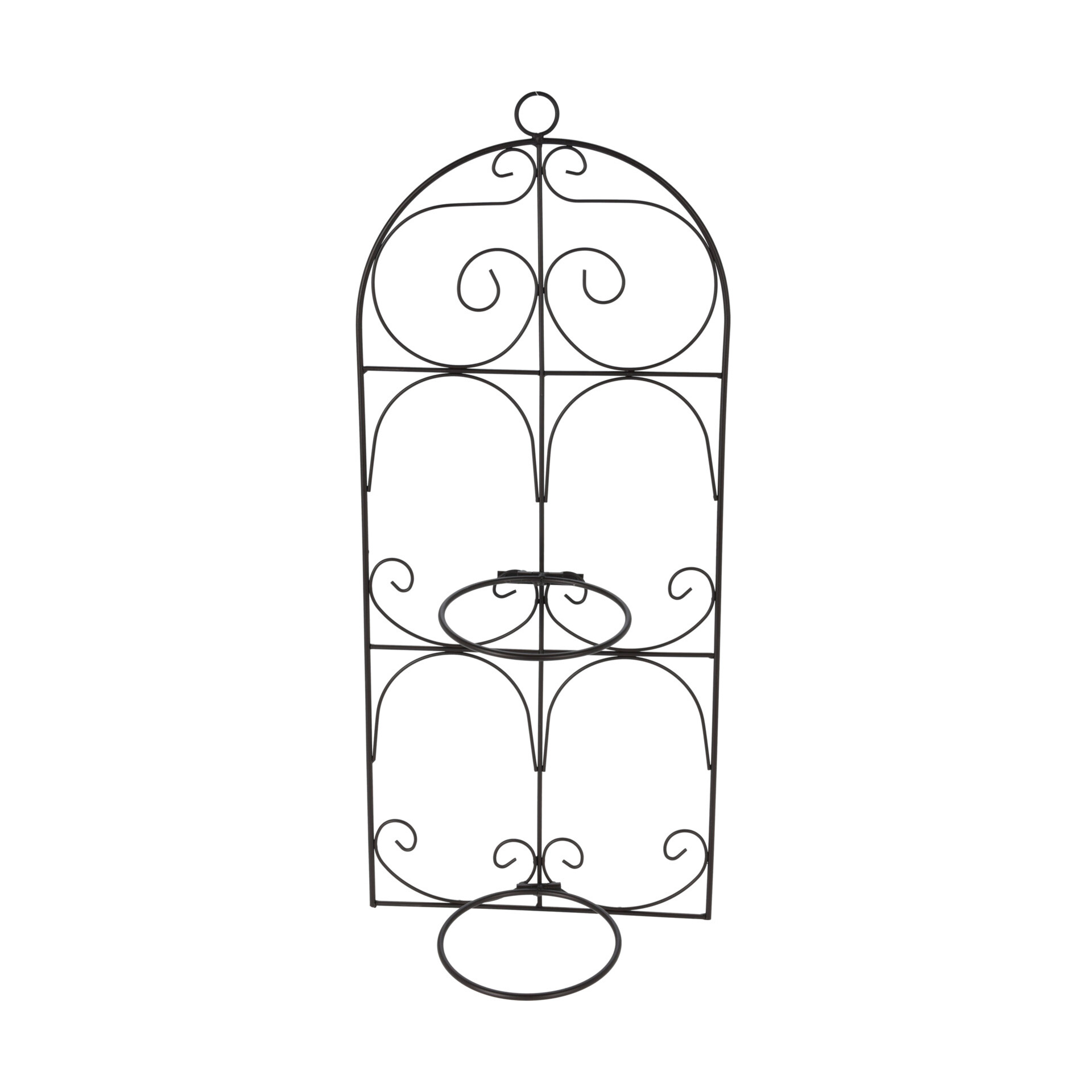 SUPORTE DECOR METAL 2 VASOS 71X19 CM