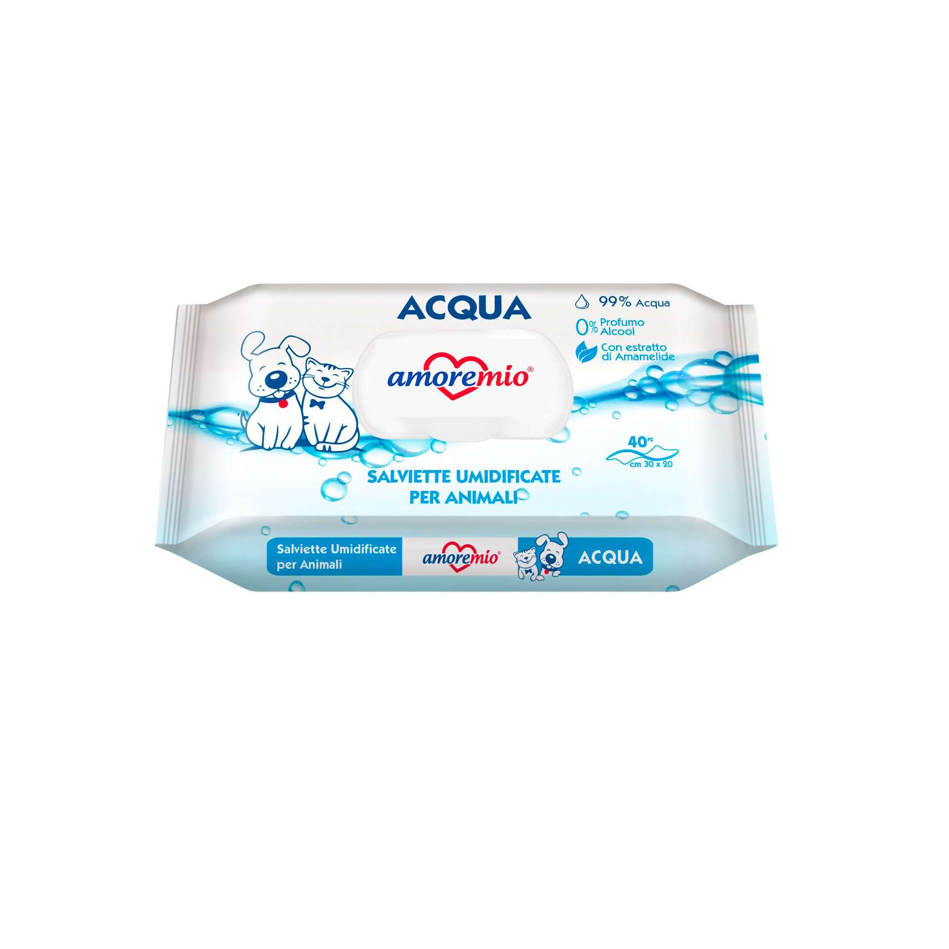 Toalhitas Húmidas Acqua 40 UN AMOREMIO