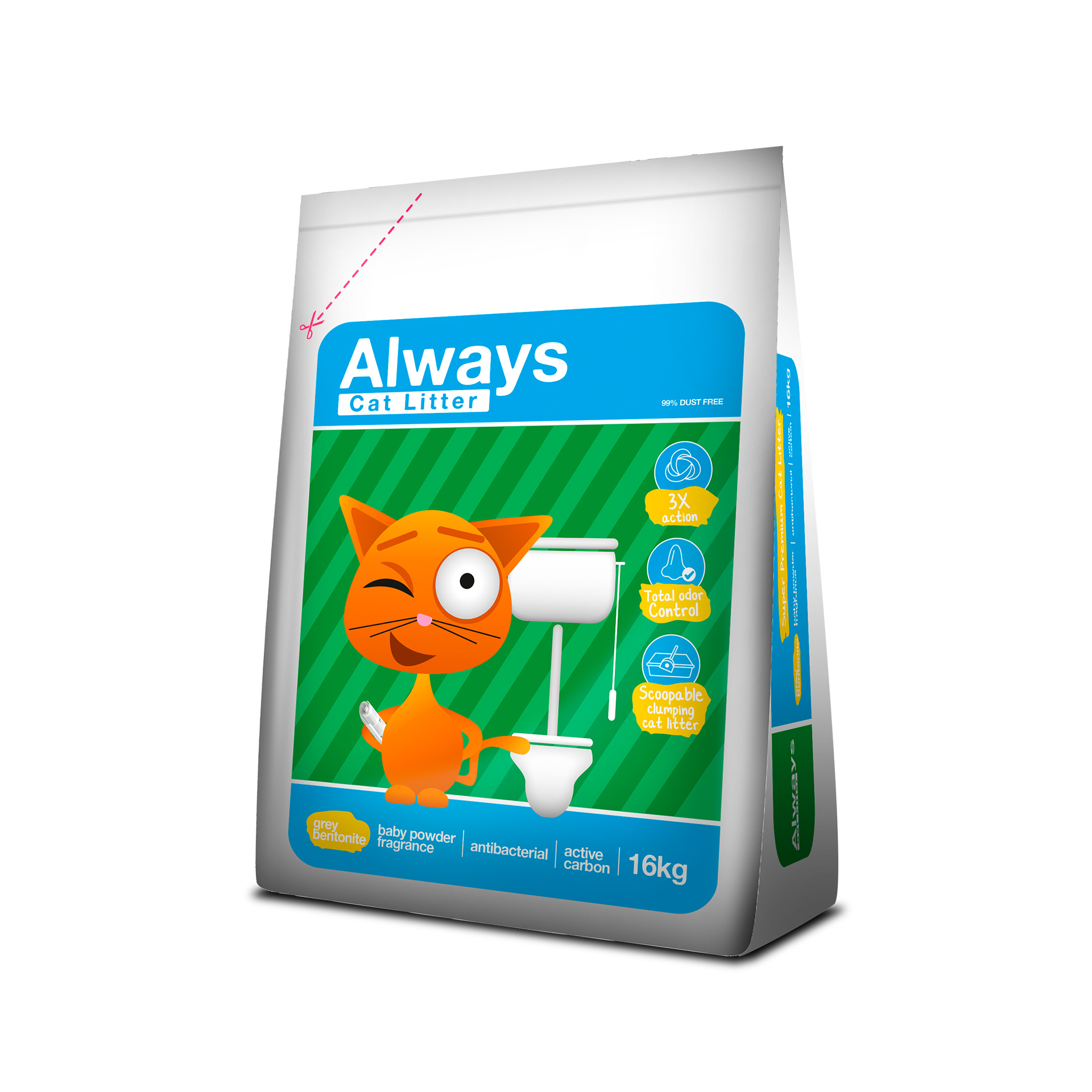 Areia Aglomerante 3X Act 16 KG ALWAYS