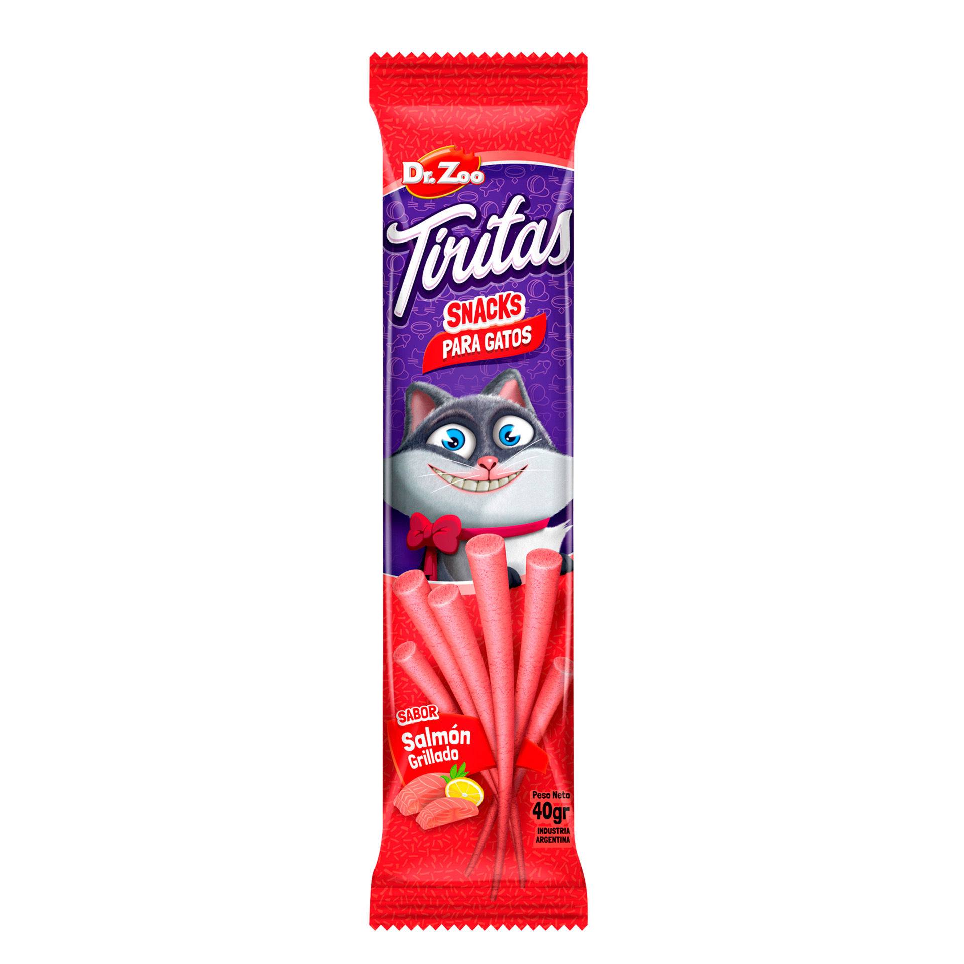 Snack Para Gato Tiritas Salmão Grelhad 40 G DR.ZOO