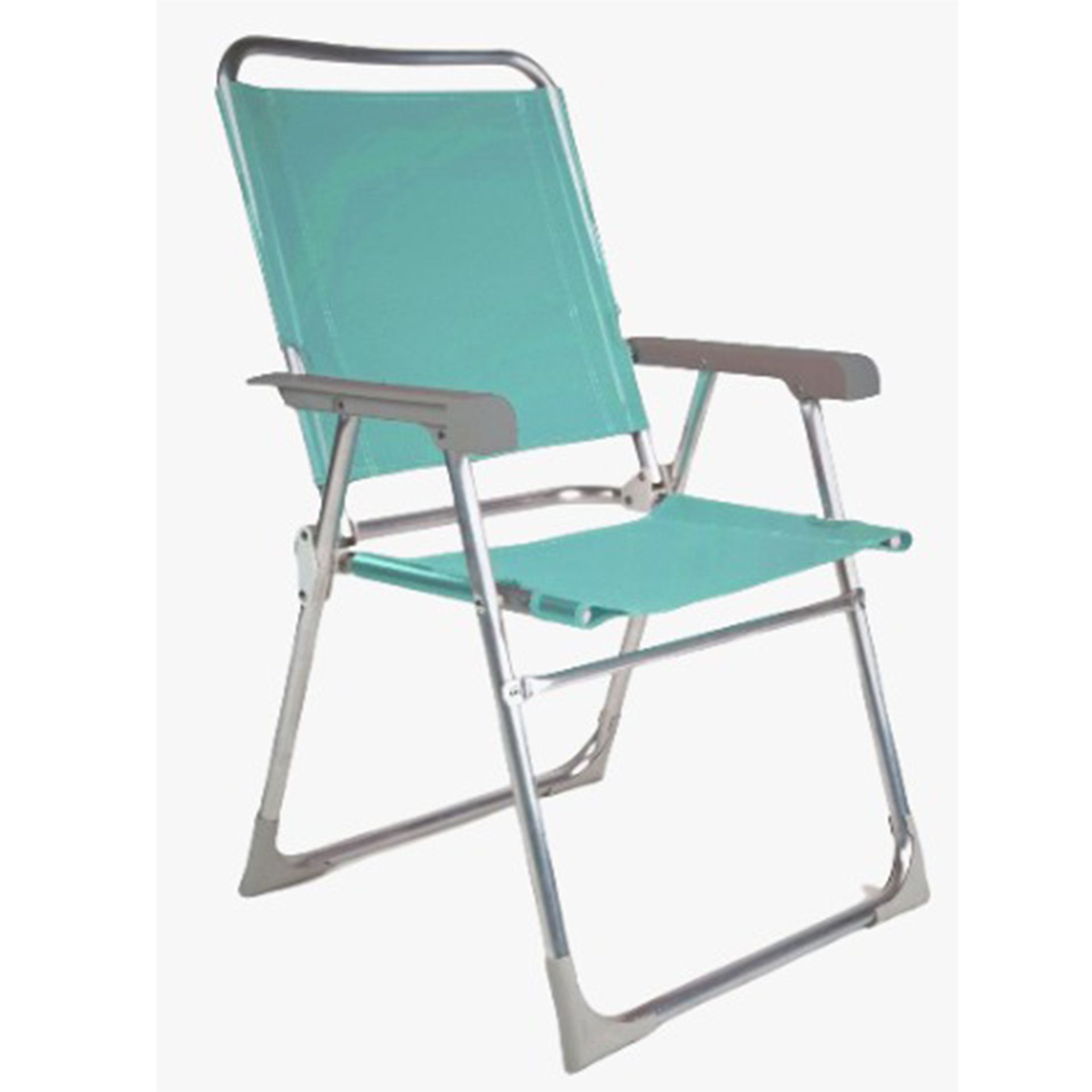 Cadeira Costas Alumínio Jasmim Verde Água