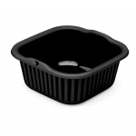 Alguidar Quadrado Com Asas Preto 9,5 L PRACTILINE