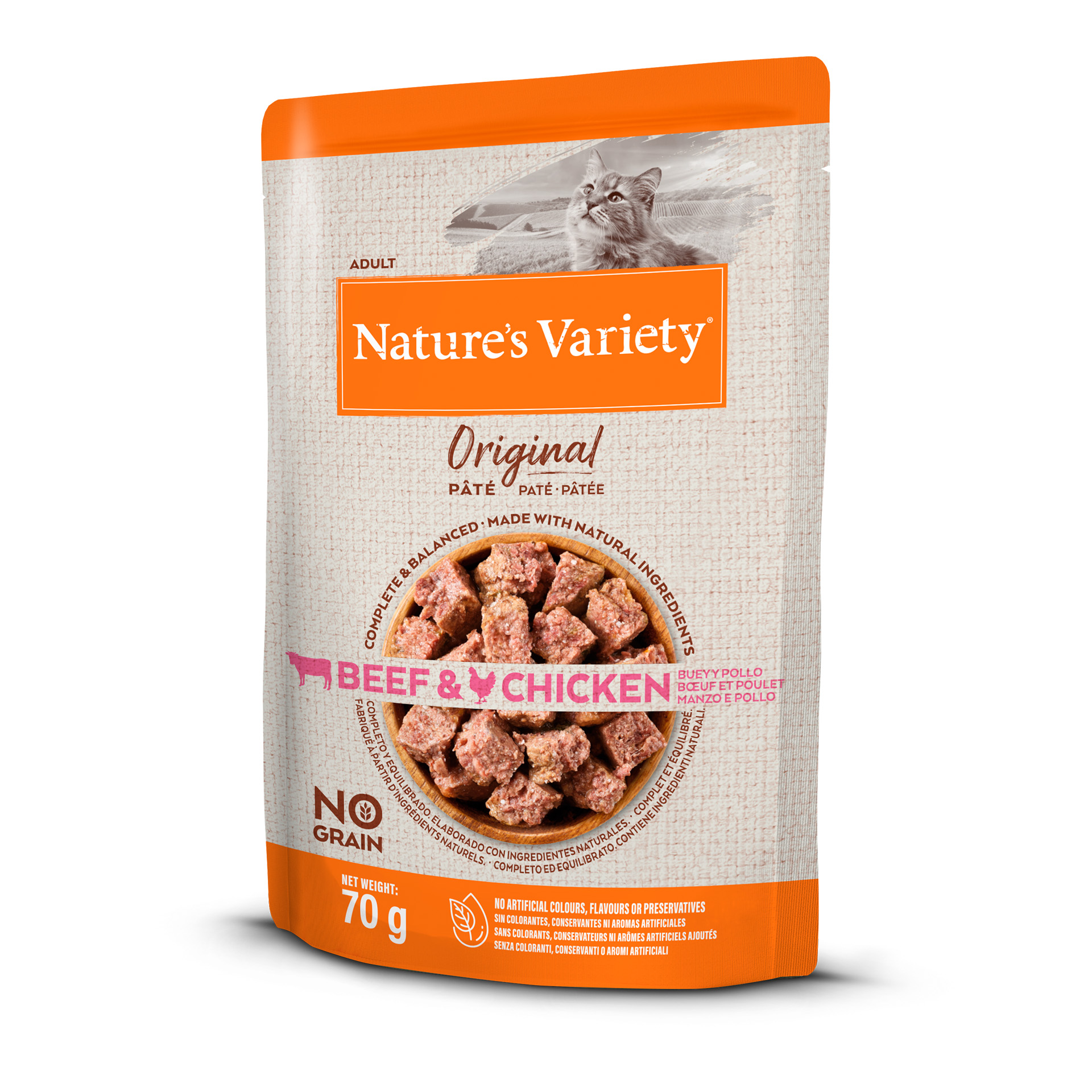 Alim Húm Gat NGrain Vac/Frng 70 G NATURES VARIETY
