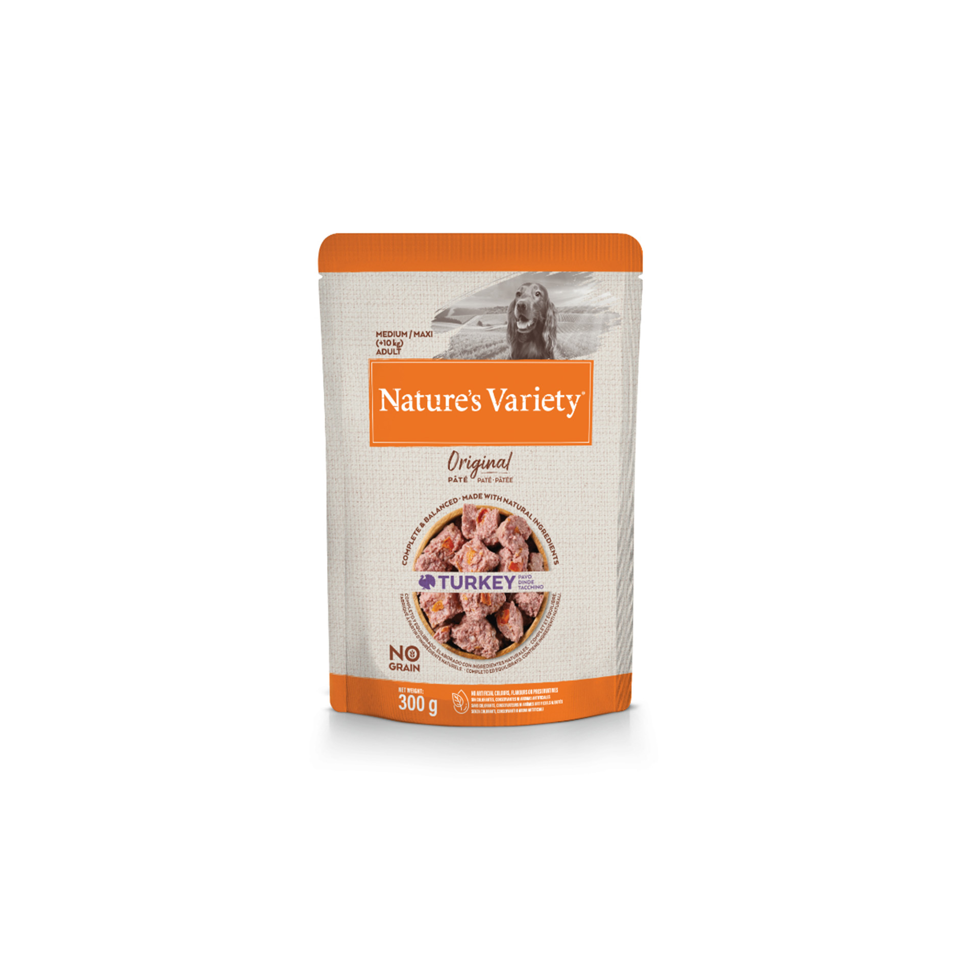 ALIMENTO HÚMIDO CÃO NGRAIN MÉDIO PERÚ E PATO 300 G