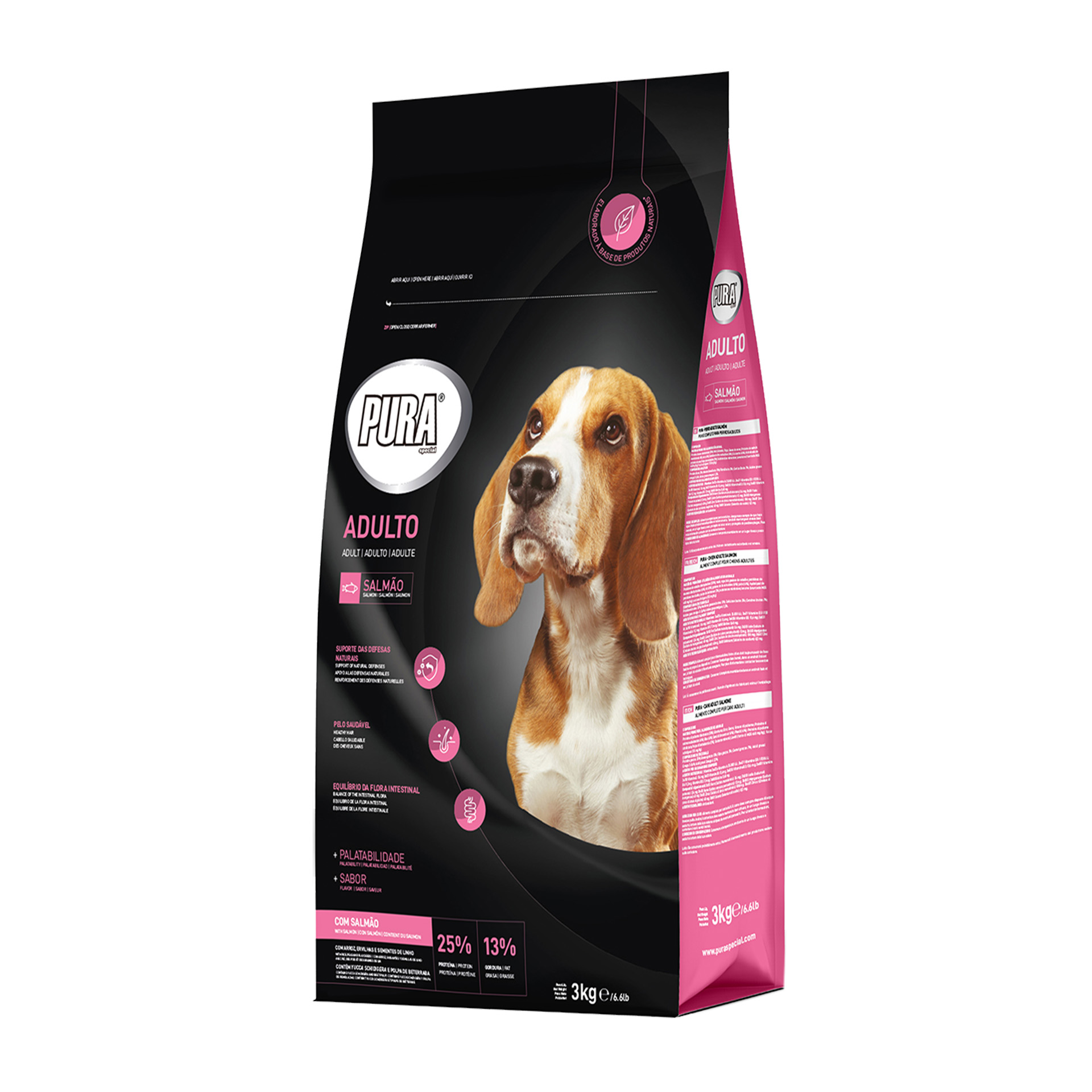Alimento Seco Cão Adulto Salmão 3KG PURA SPECIAL