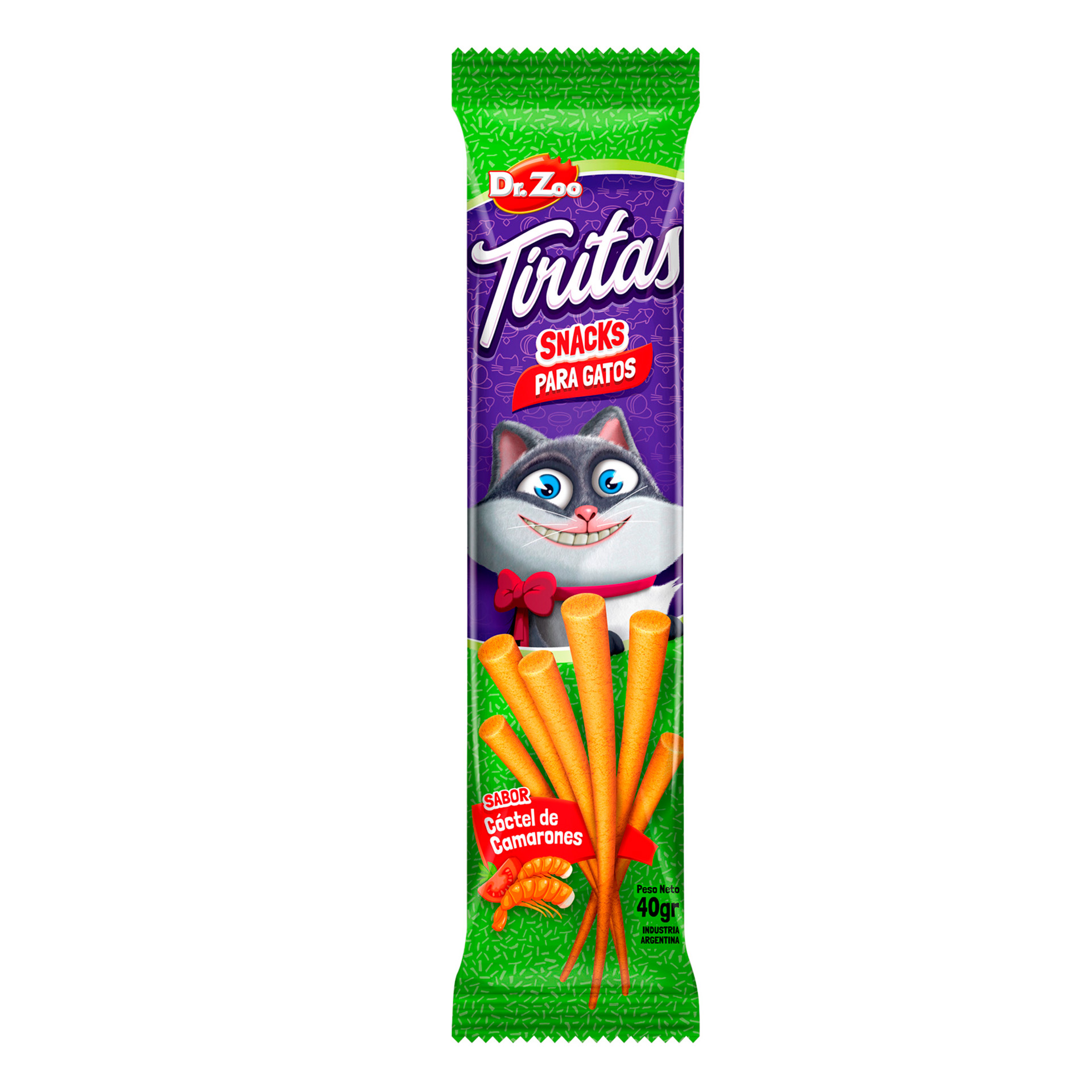Snack Gato Tiritas Cocktail Camarão 40 G DR.ZOO