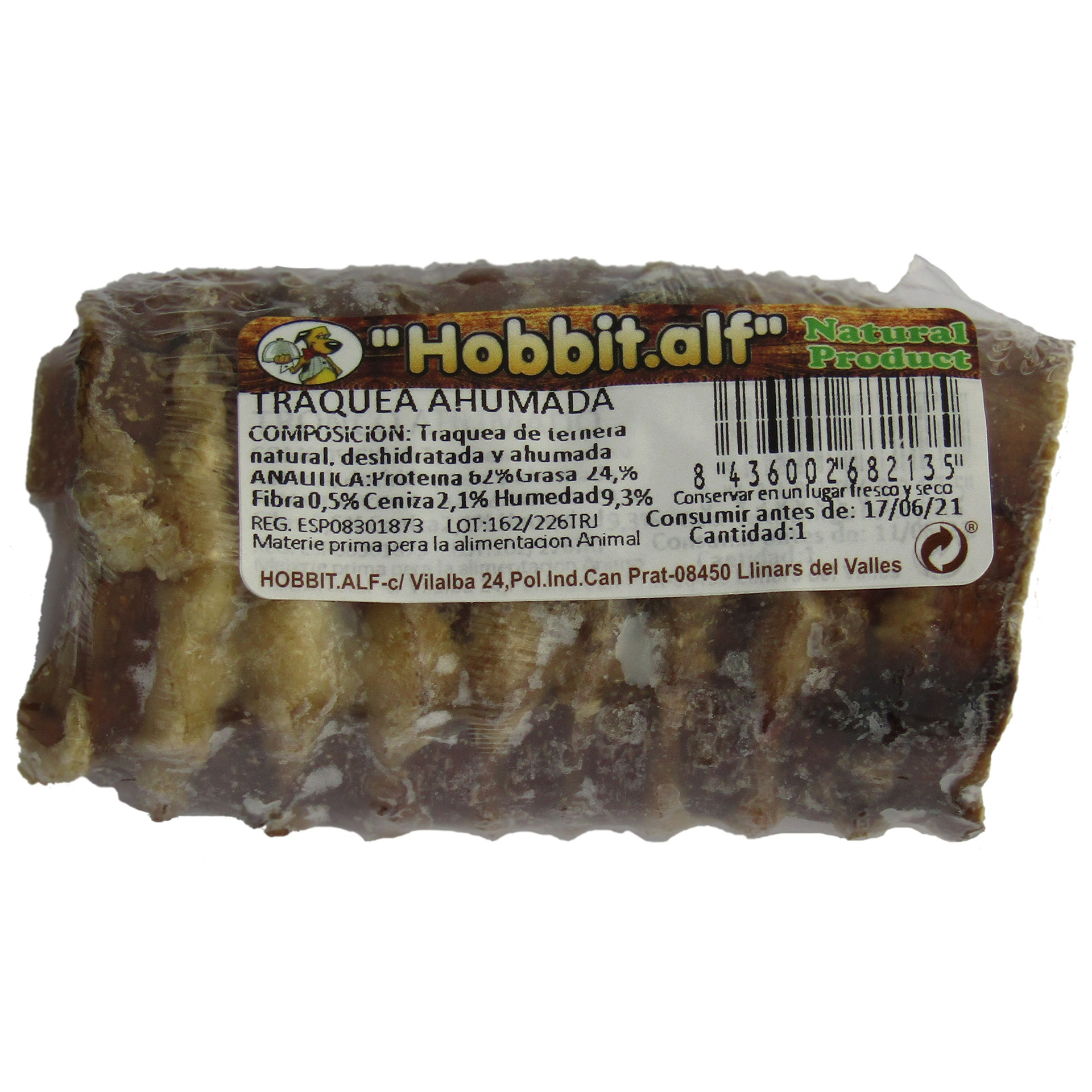 Snack Cão Traqueia De Vitela Fumada HOBBIT ALF