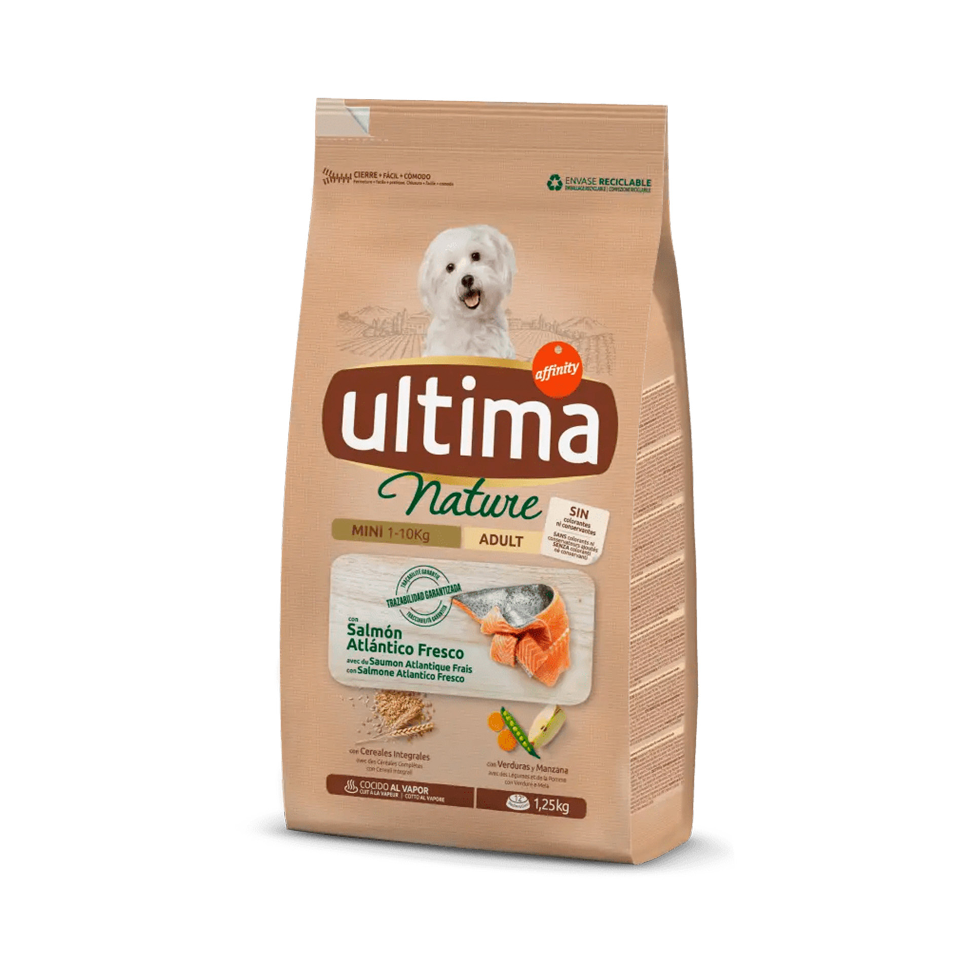 Alimento Seco Nature Adulto Salmão 1,25 KG ULTIMA