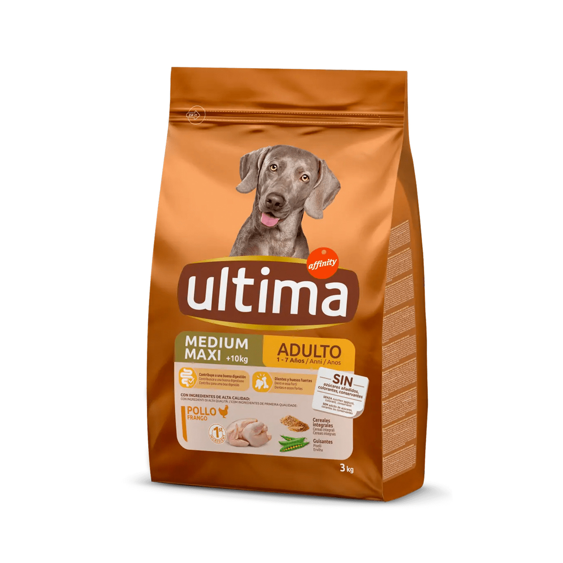Alimento Seco Para Cão Adulto Frango 3 KG ULTIMA