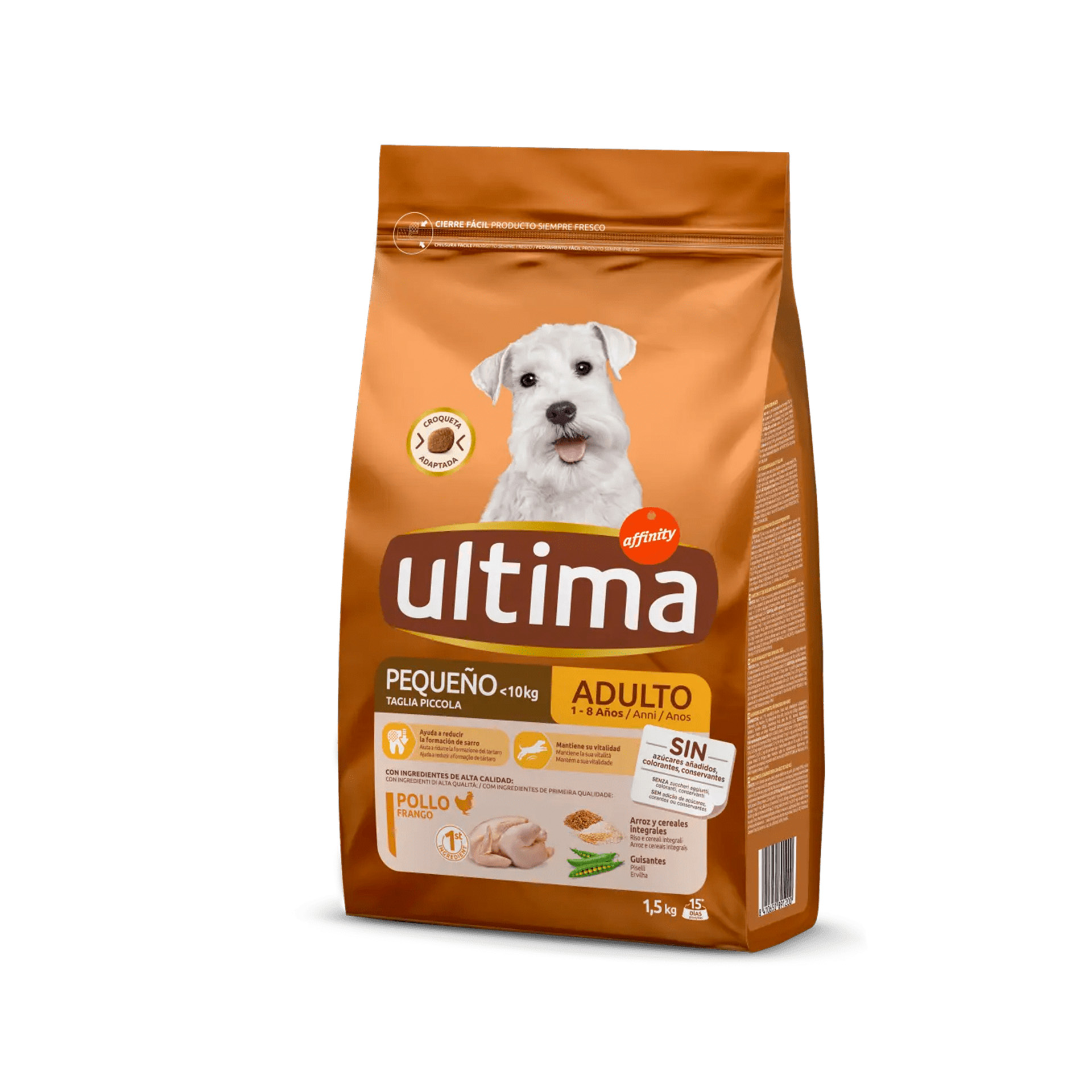 Alimento Seco Para Cão Adulto Frango 1,5 KG ULTIMA