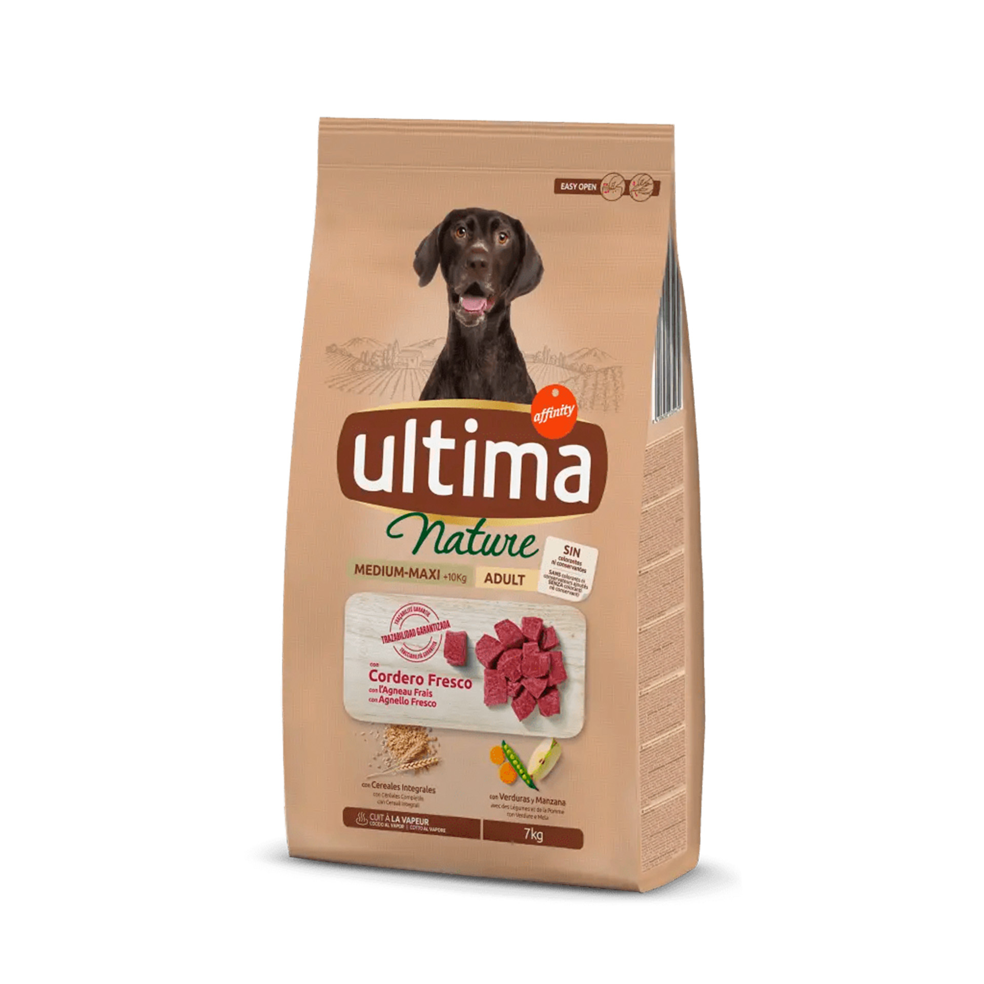 ALIMENTO SECO PARA CÃO NATURE ADULTO CORDEIRO 7 KG