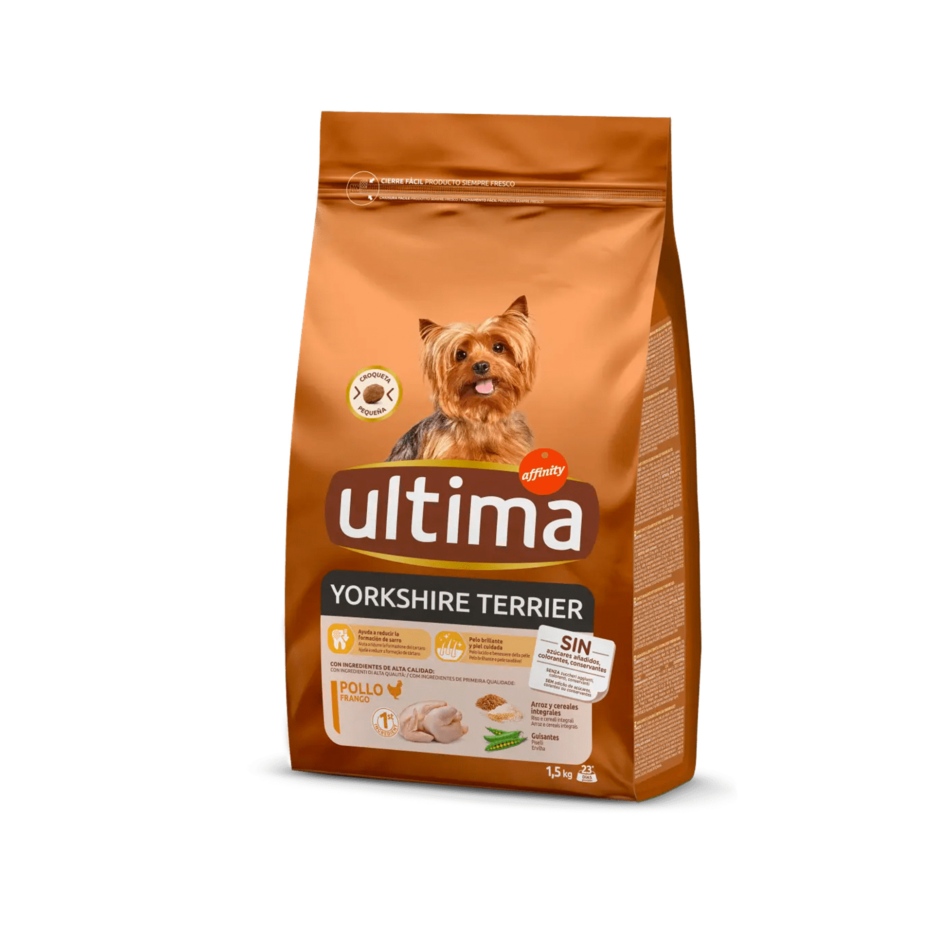 Alimento Seco Cão Yorkshire Frango 1,5 KG ULTIMA