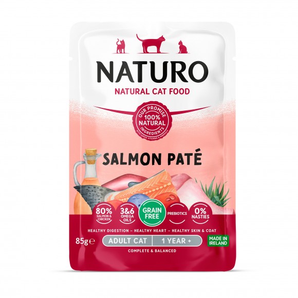 Alimento Hmido Para Gato Salmo 85 G NATURO