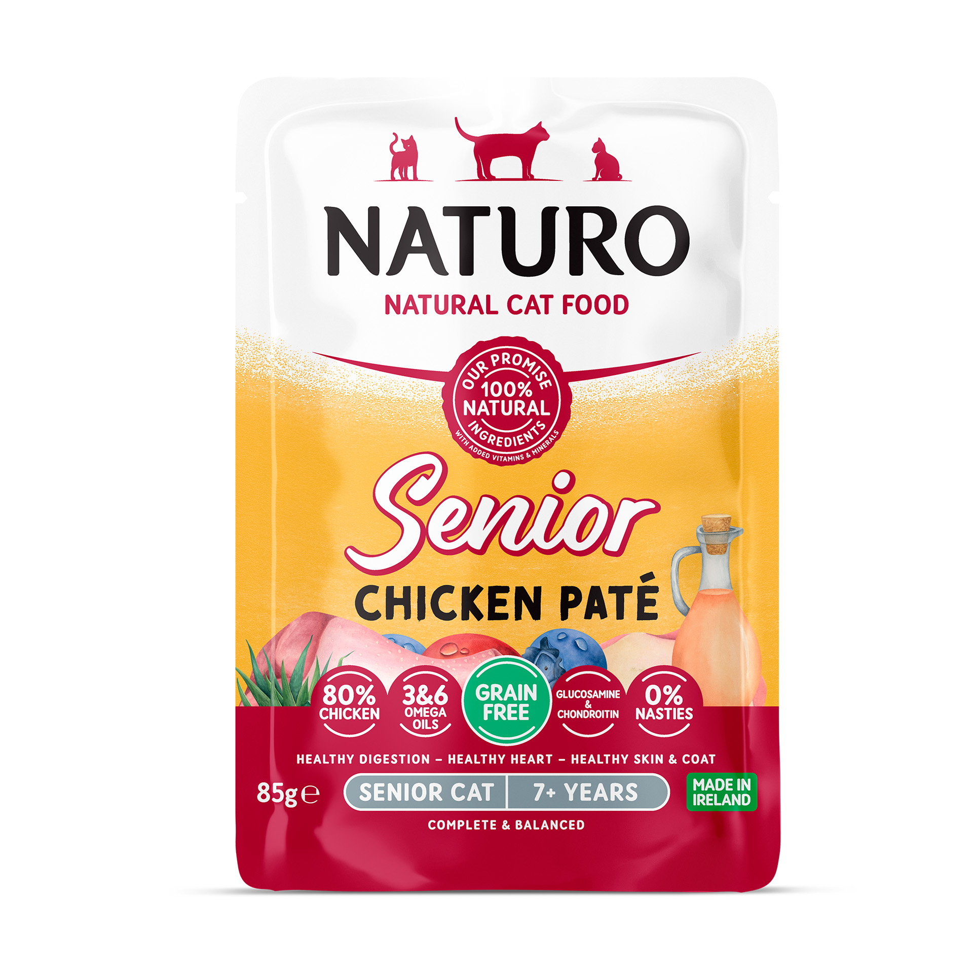 Alimento Húmido Para Gato Sénior Atum 85 G NATURO