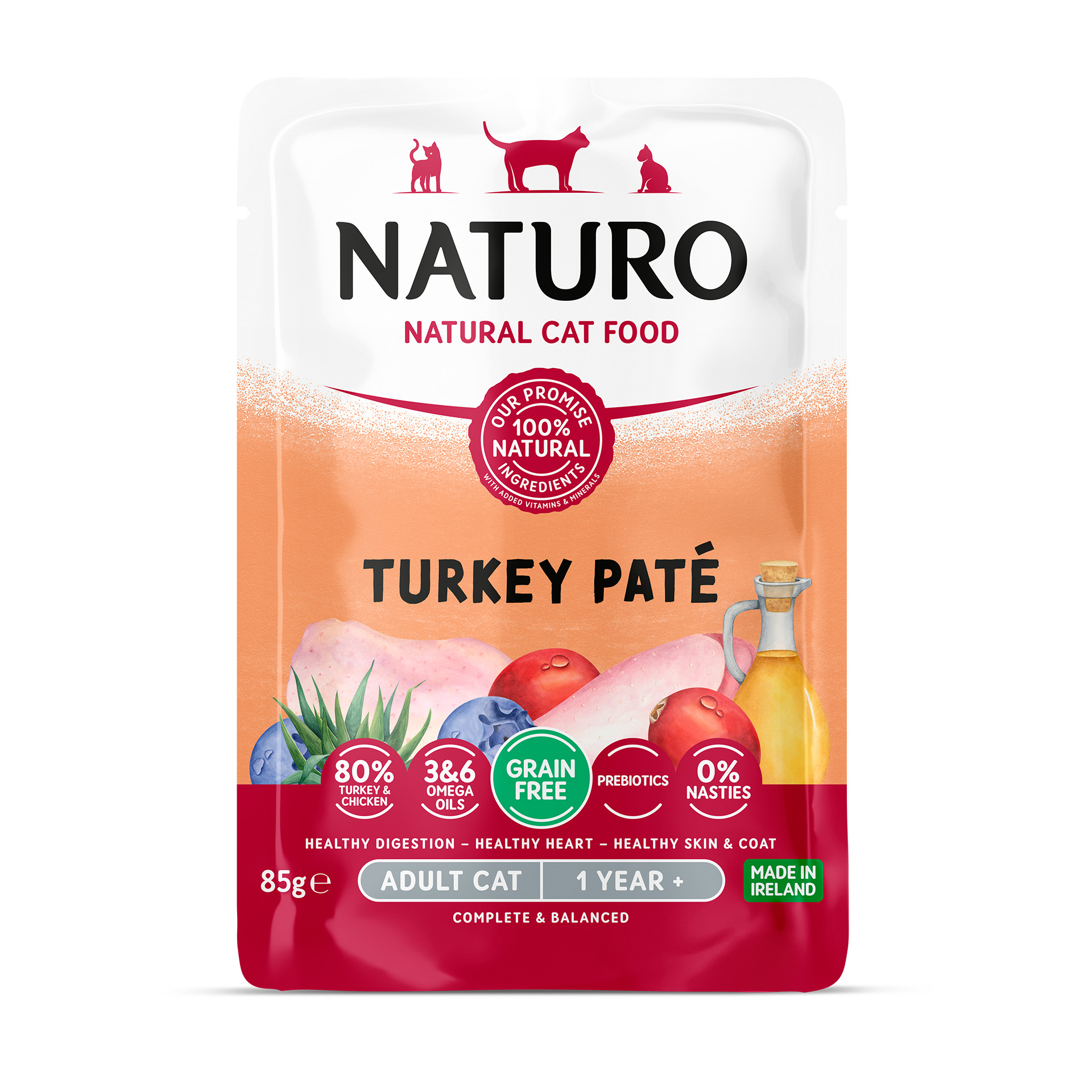 Alimento Húmido Para Gato Perú 85 G NATURO