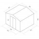 Abrigo Metal Glasgow 6,3 M2