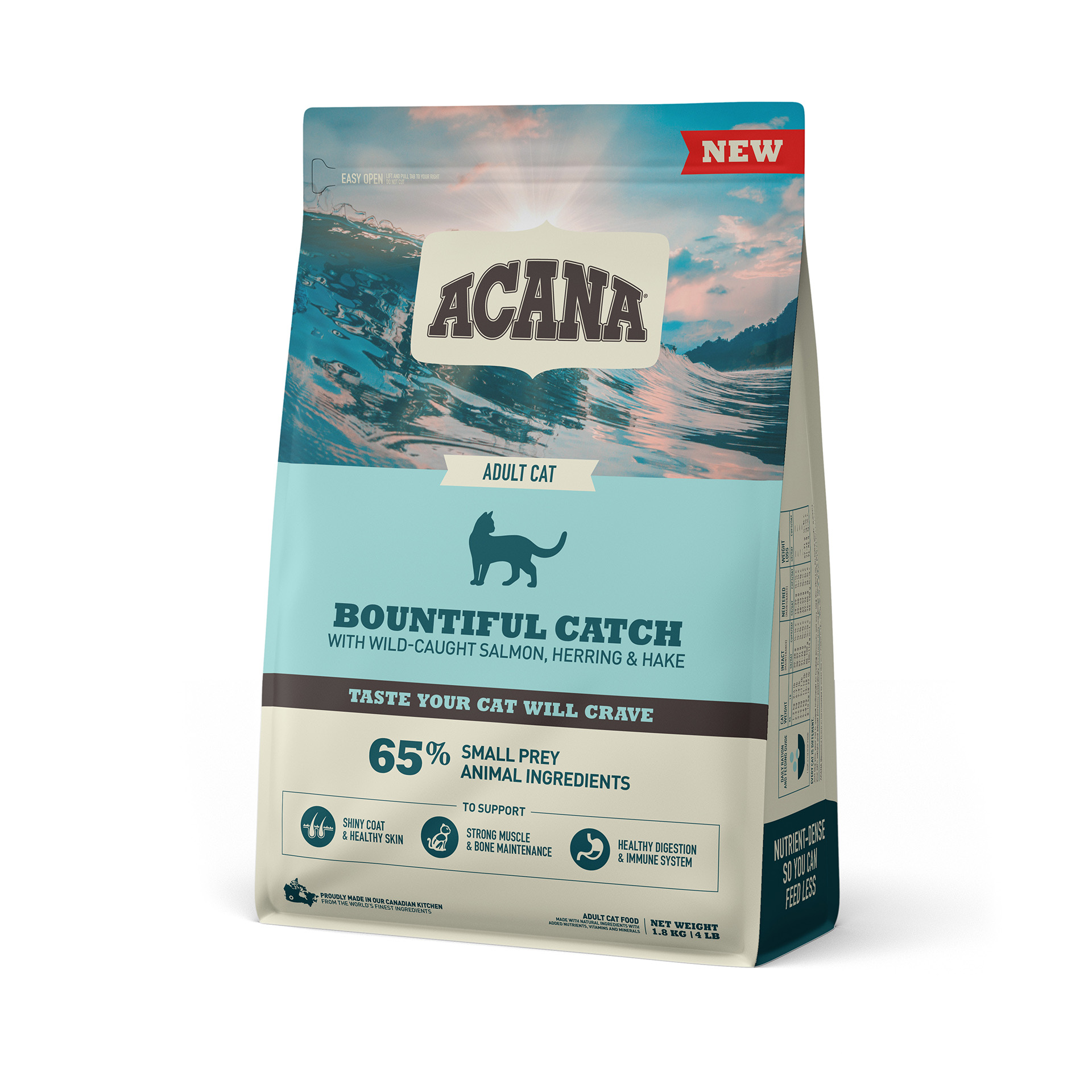 ALIMENTO SECO GATO BOUNTIFUL CATCH SALMÃO 1,8 KG