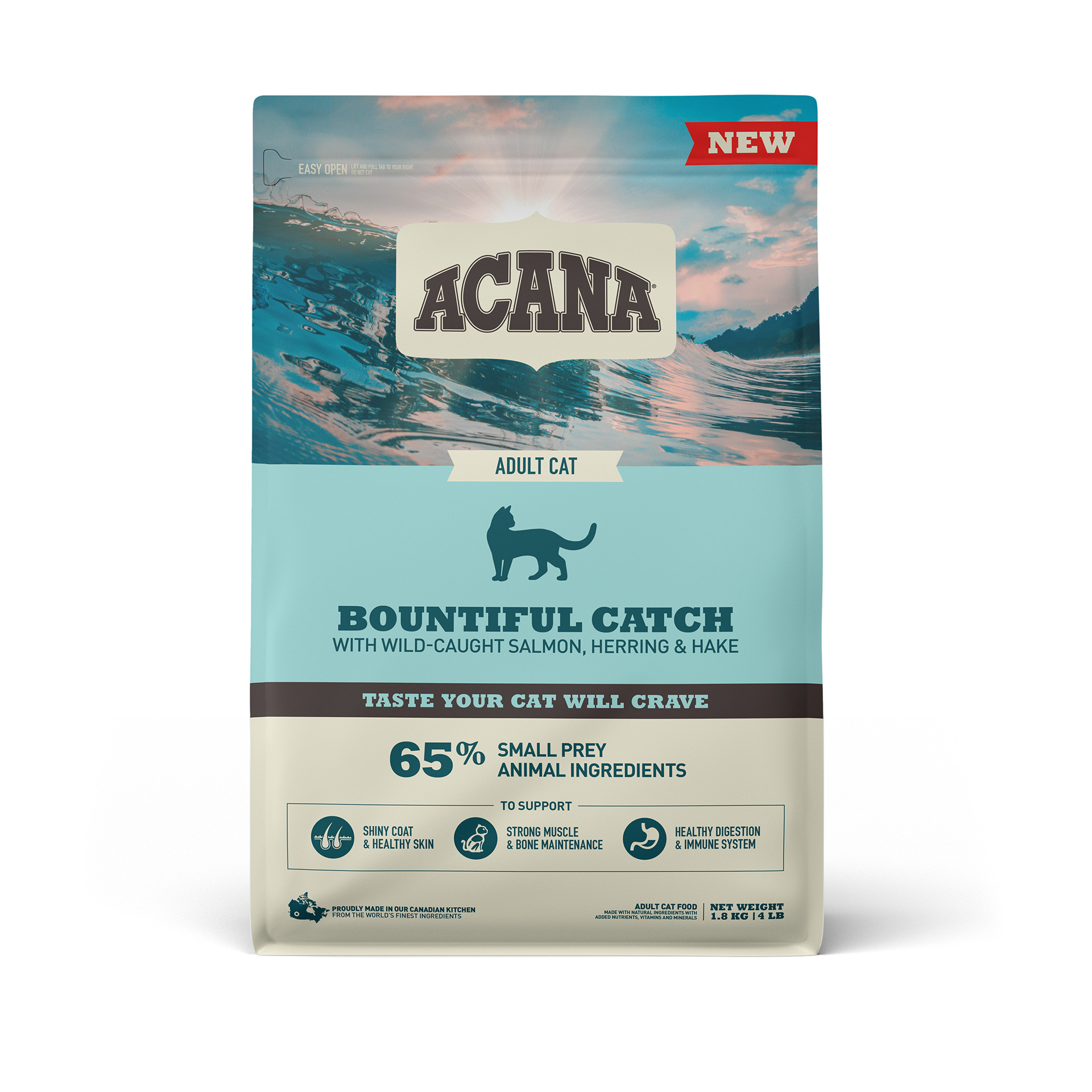 ALIMENTO SECO GATO BOUNTIFUL CATCH SALMÃO 1,8 KG