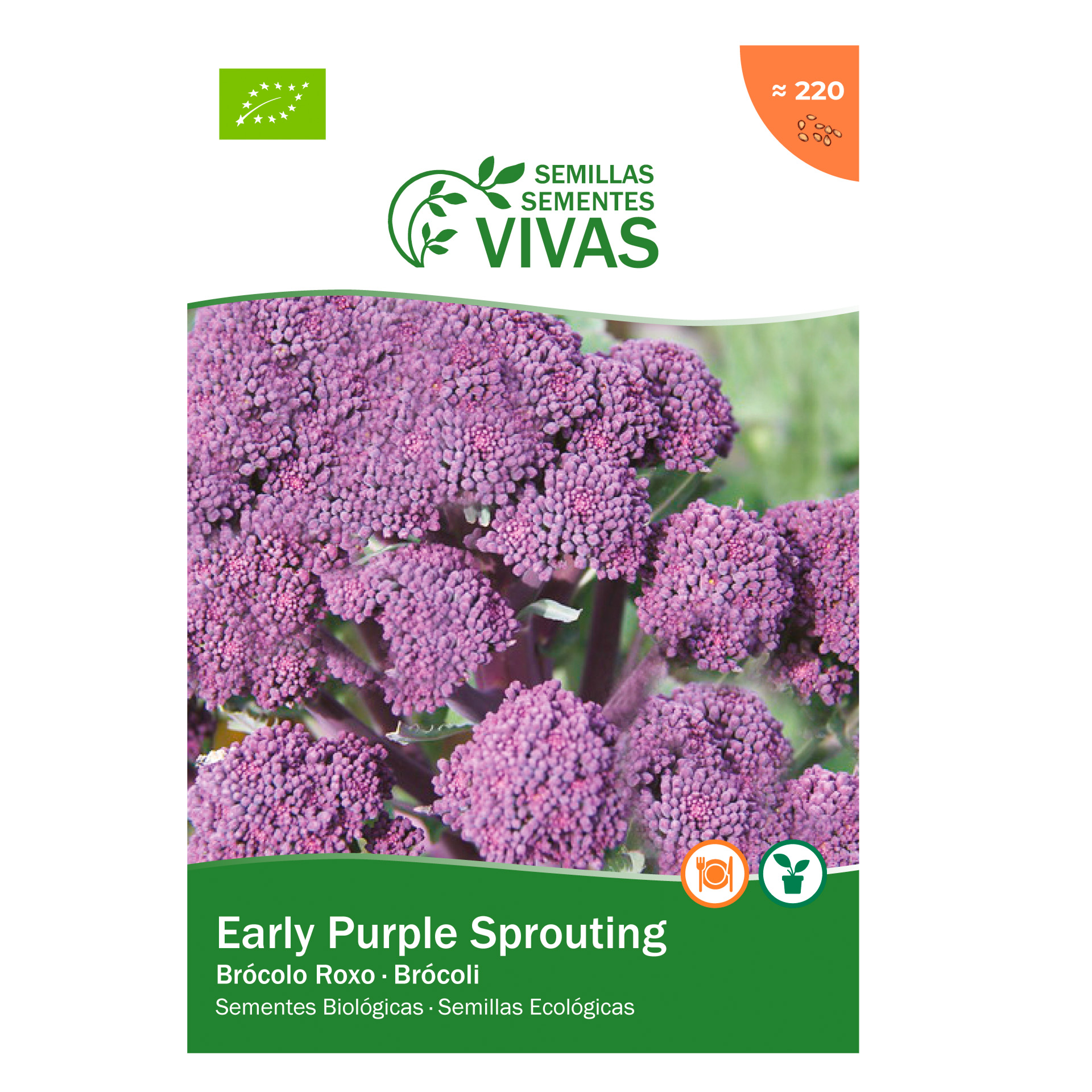Broculo Early Purple Spr 1,5 G SEMENTES VIVAS