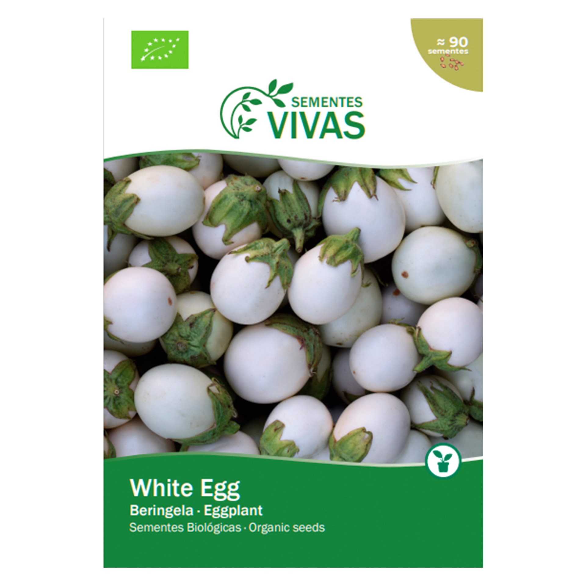 Beringela White Egg 0,4 G SEMENTES VIVAS