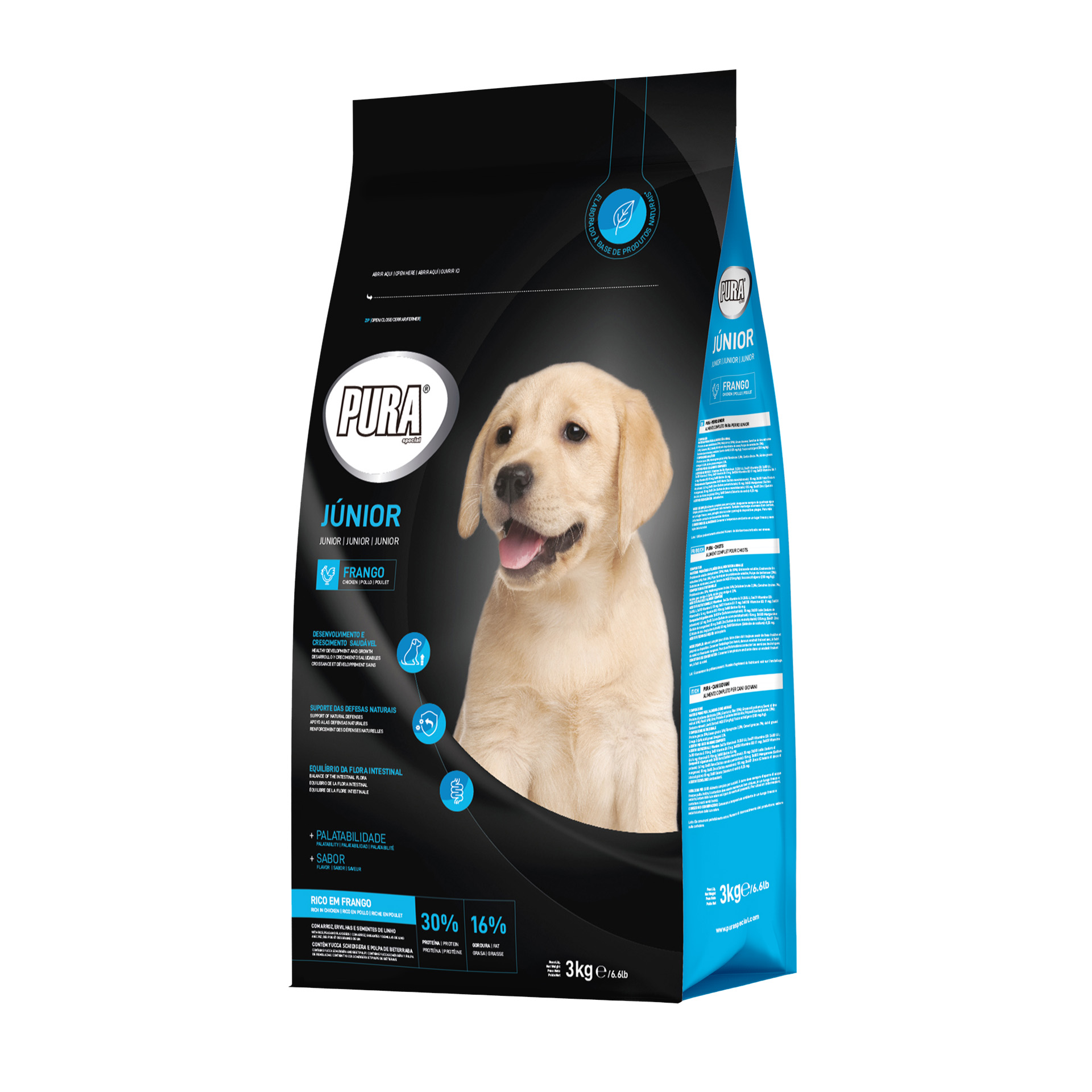 Alimento Seco Para Cão Júnior 3 KG PURA SPECIAL