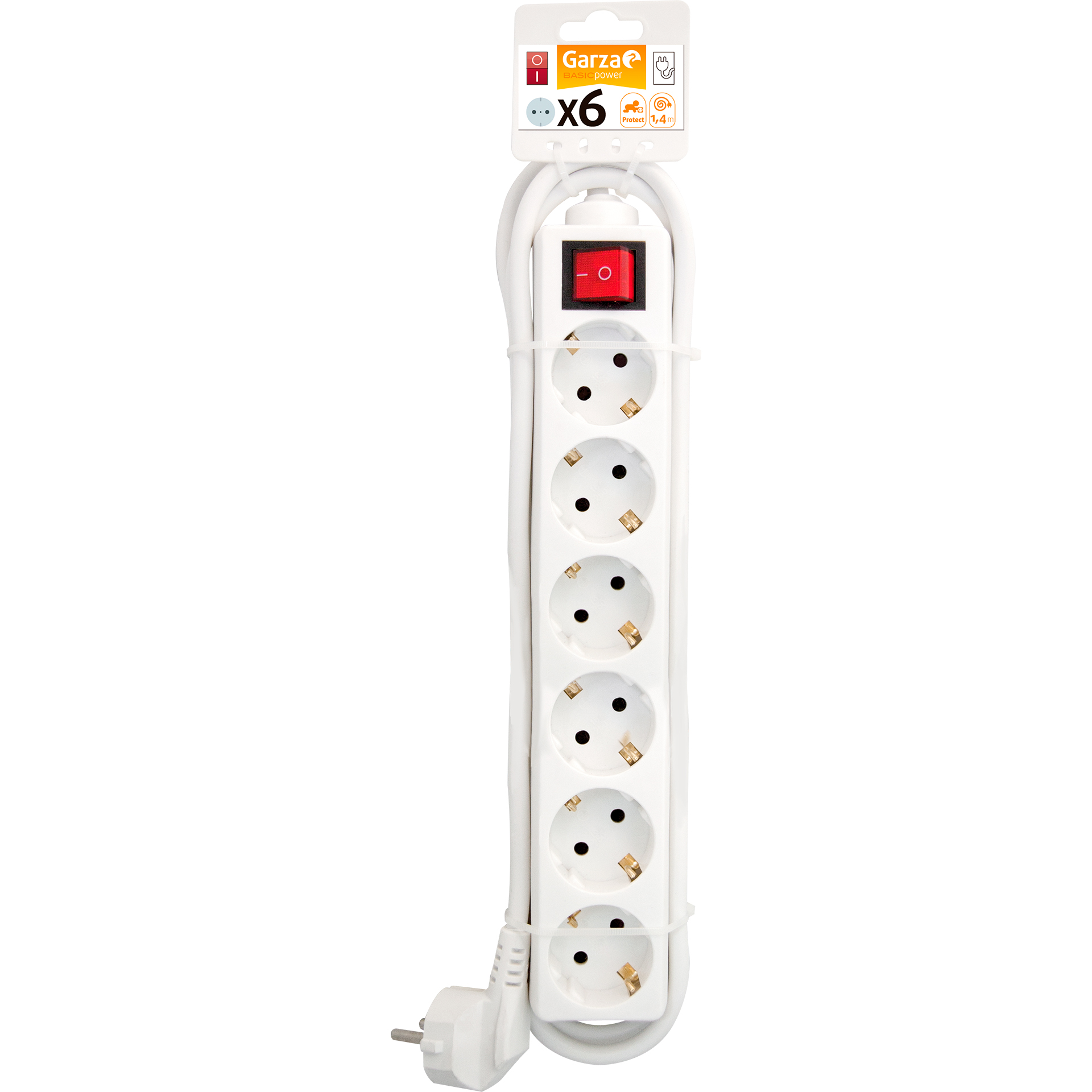 Extensão 6 tomadas int 1,5mm 1,4m branco