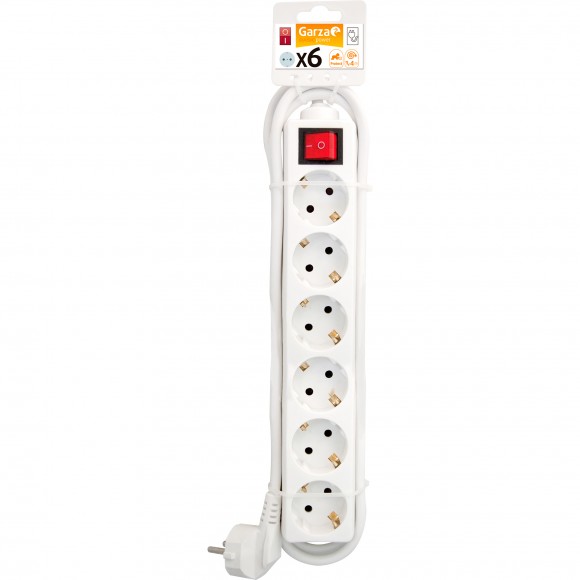 Extenso 6 tomadas int 1,5mm 1,4m branco