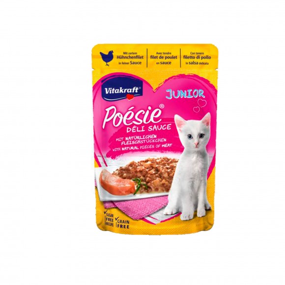 Alimento Hmido Para Gatinho Frango 85 G POESIE