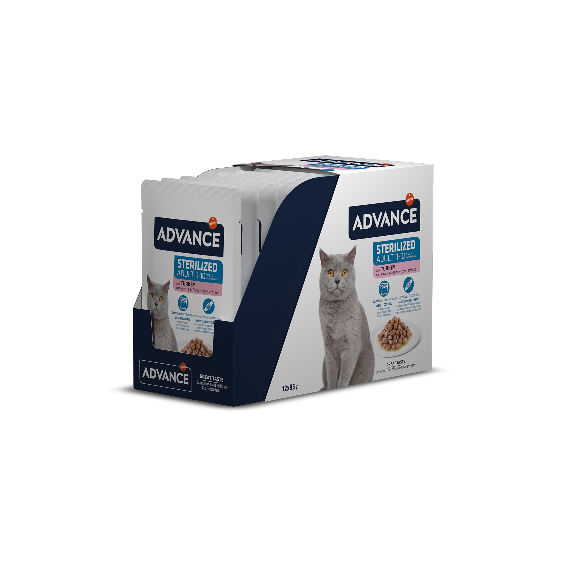 Alimento Húmid Gato Esterilizado Perú 85 G ADVANCE