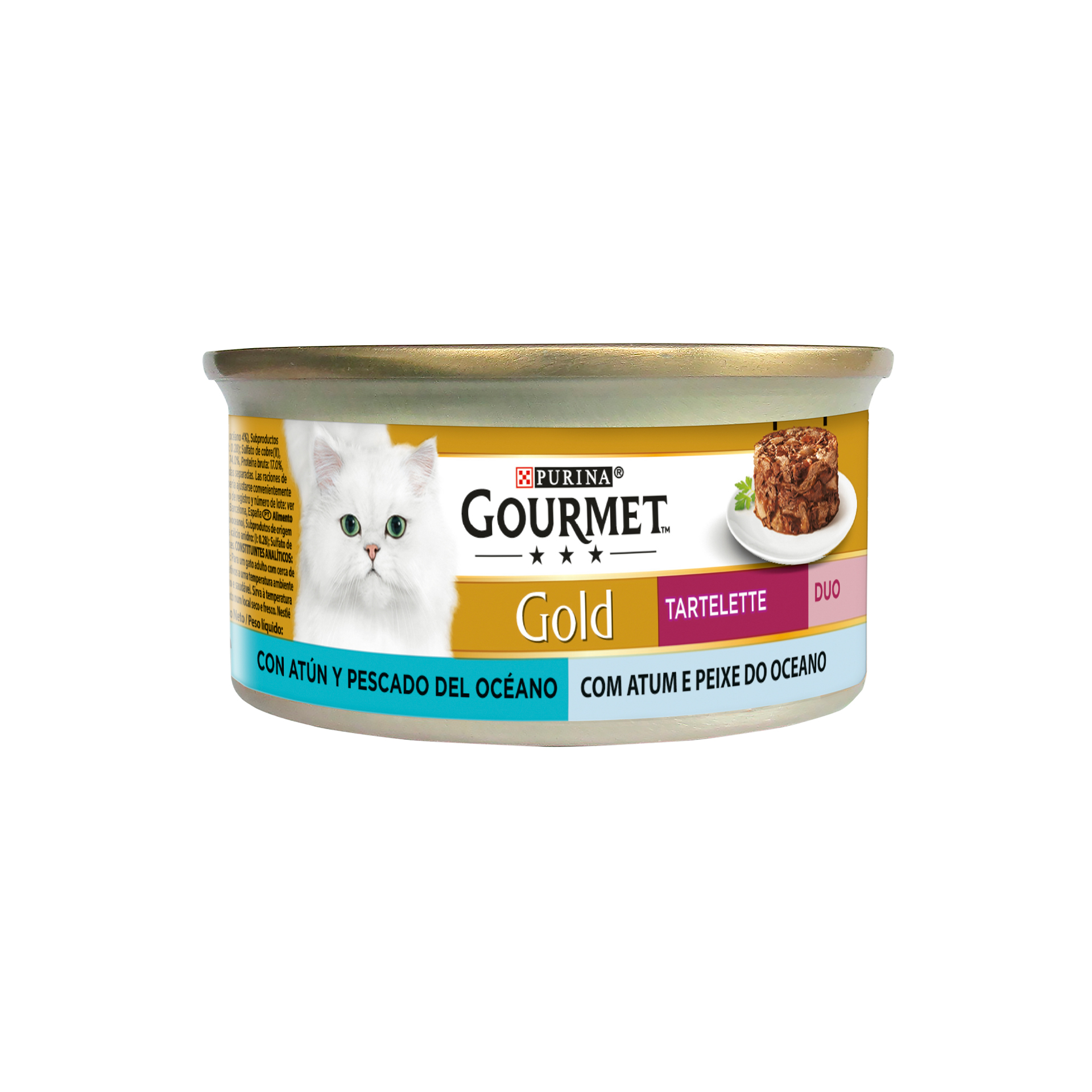 Alimento Húmido Gato Atum Peixe 85 G GOURMET GOLD