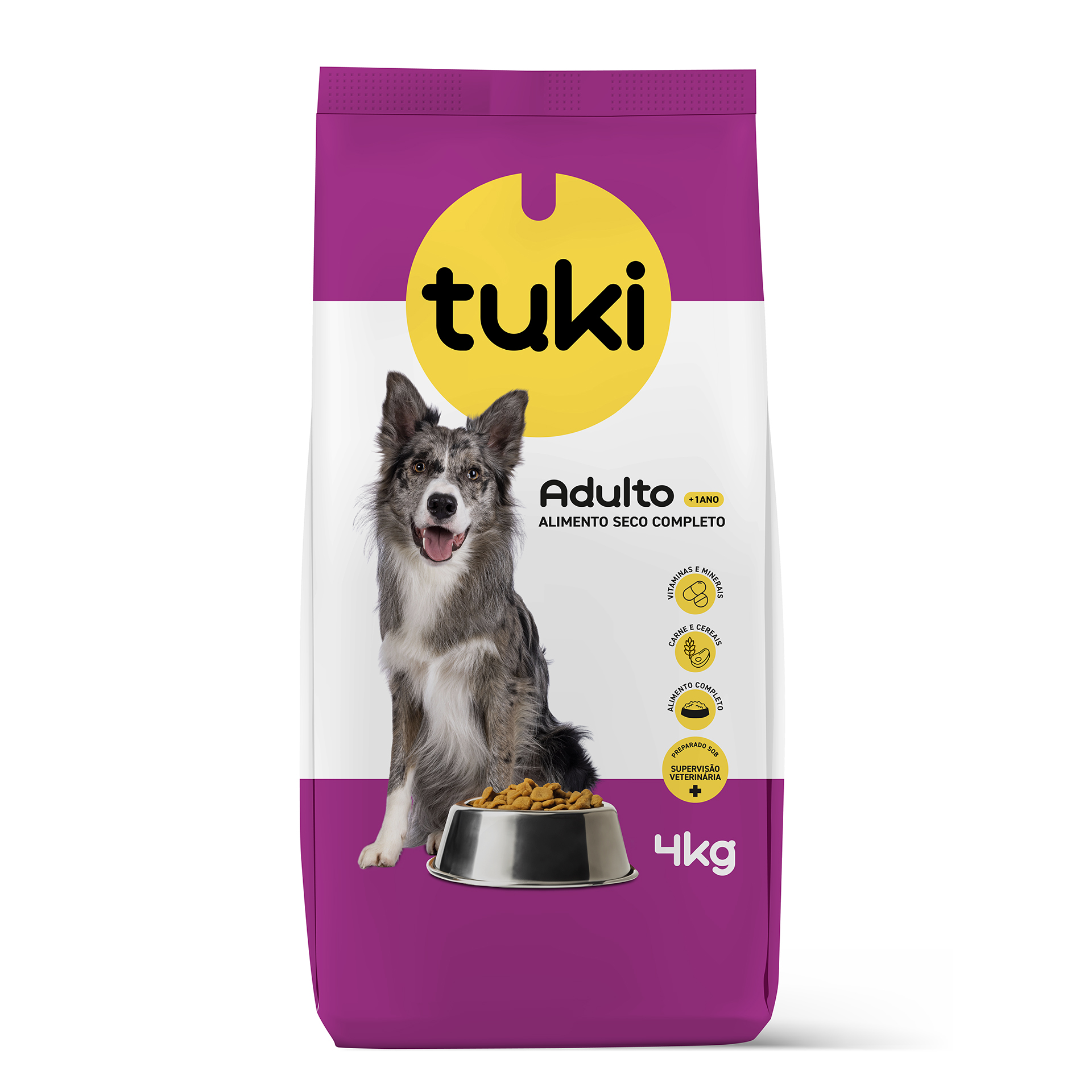 Alimento Seco Para Cão Adulto 4 KG TUKI