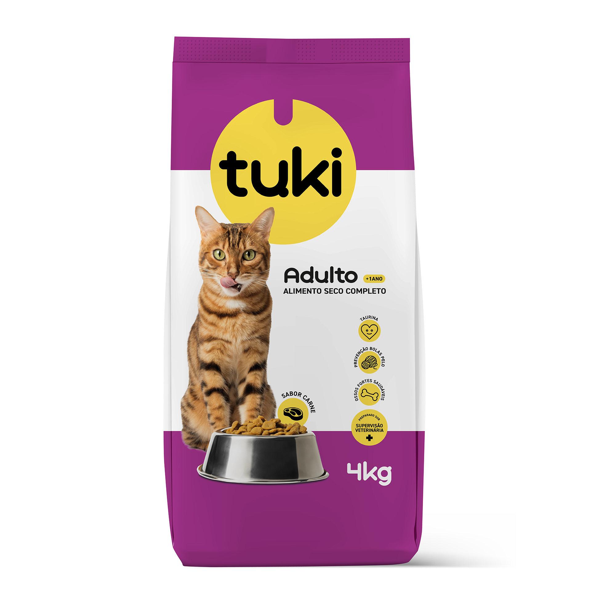 Alimento Seco Para Gato 4 KG TUKI