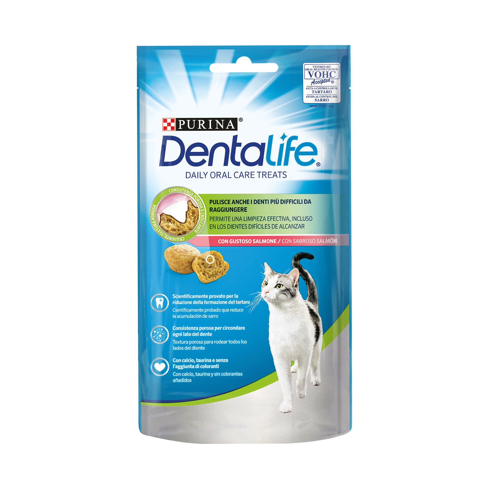 Snack Dental Para Gato Salmão 40 G DENTAL LIFE
