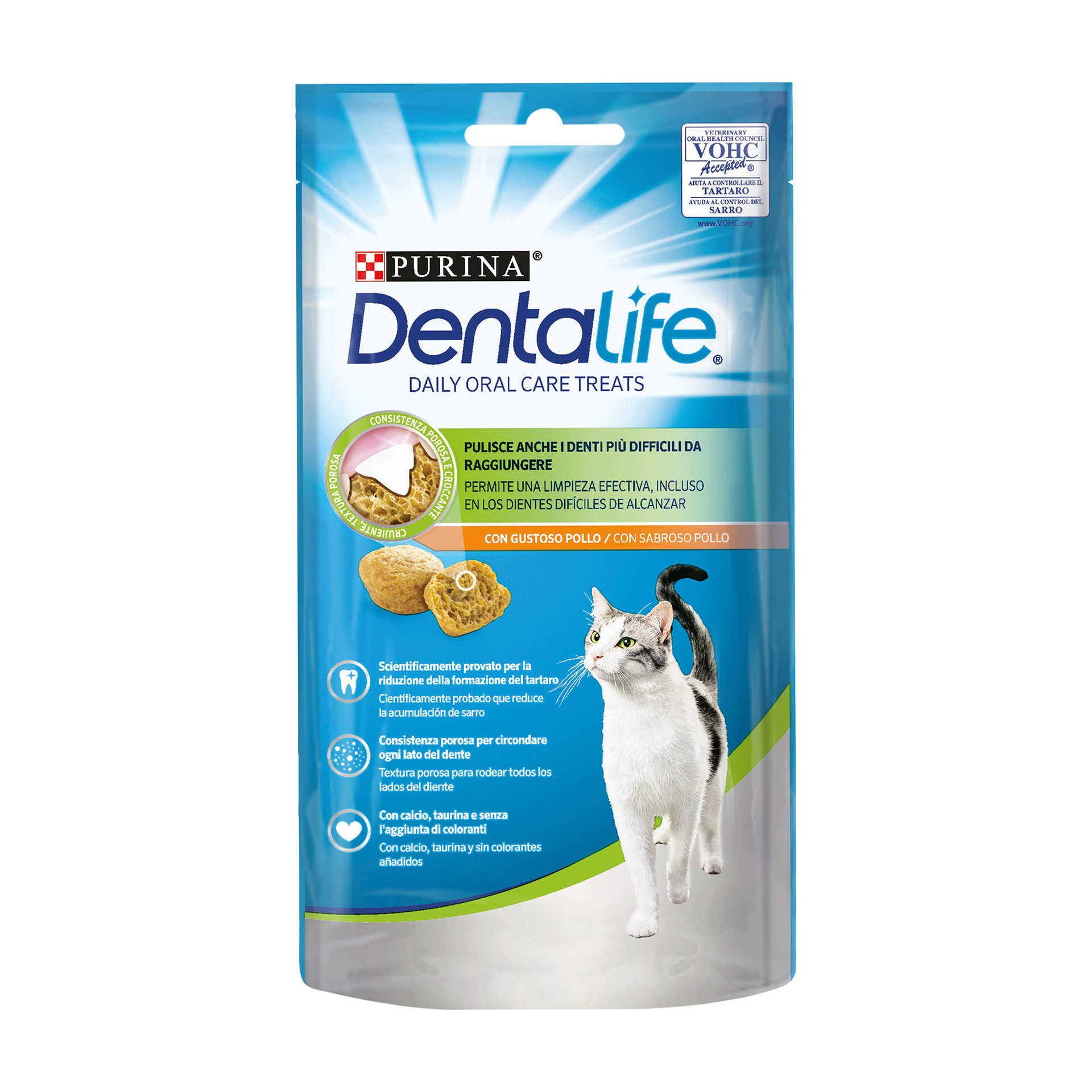 Snack Dental Para Gato Frango 40 G DENTAL LIFE