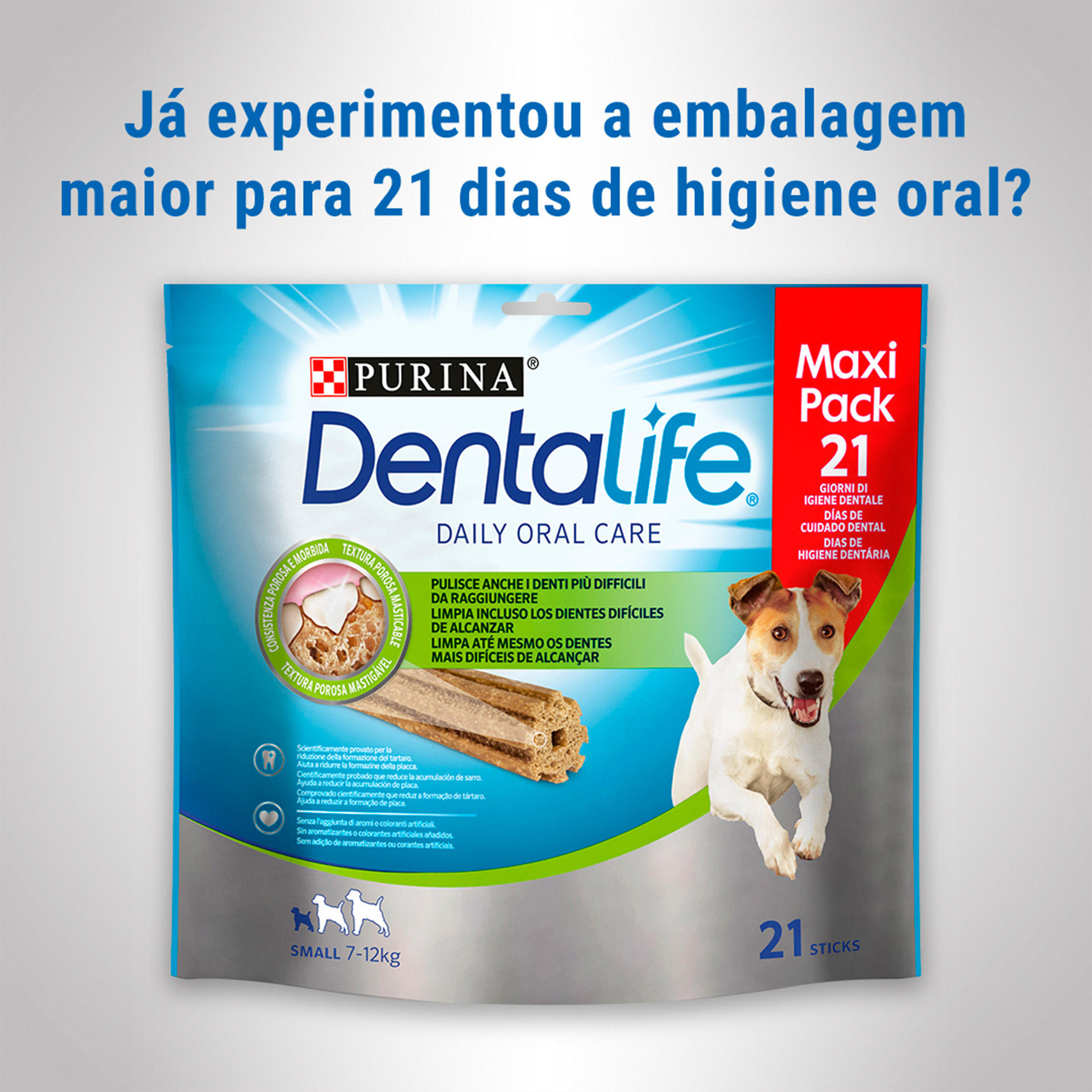 Snack Dental Cão Pequeno 7 UN 115 G DENTAL LIFE