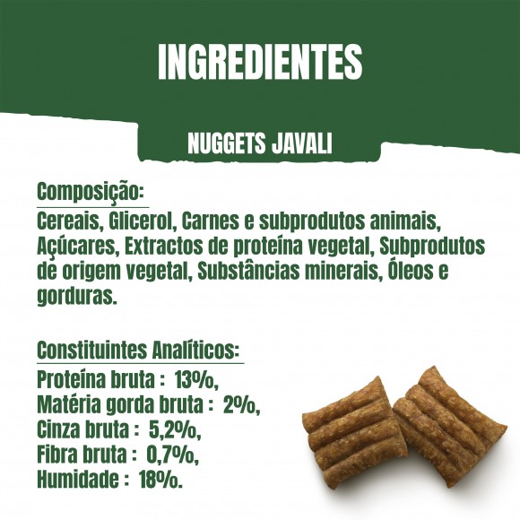Snack Para Co Nugget Javali 90 G ADVENTUROS